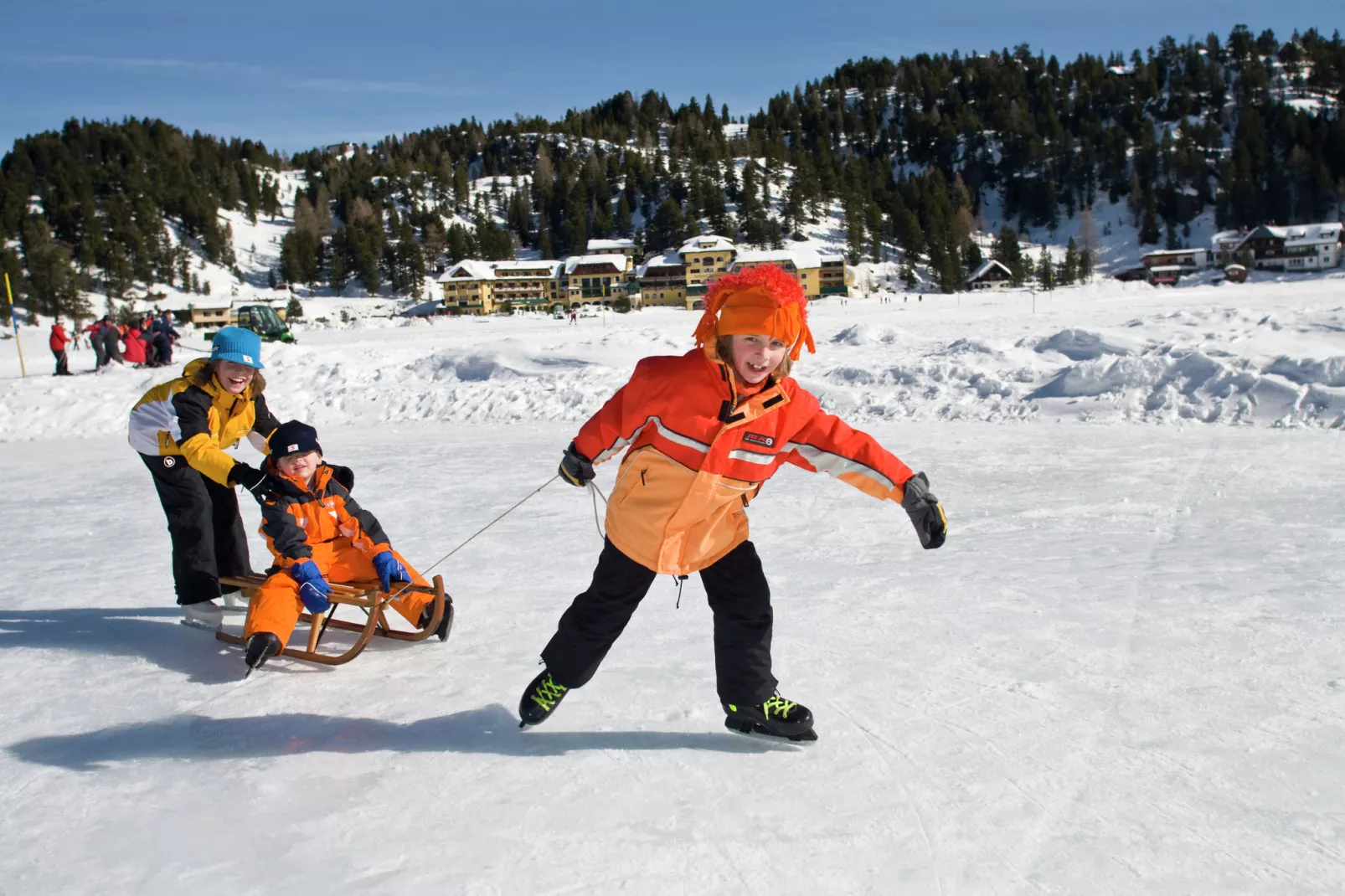 Chalet Almblick-Gebied winter 1km