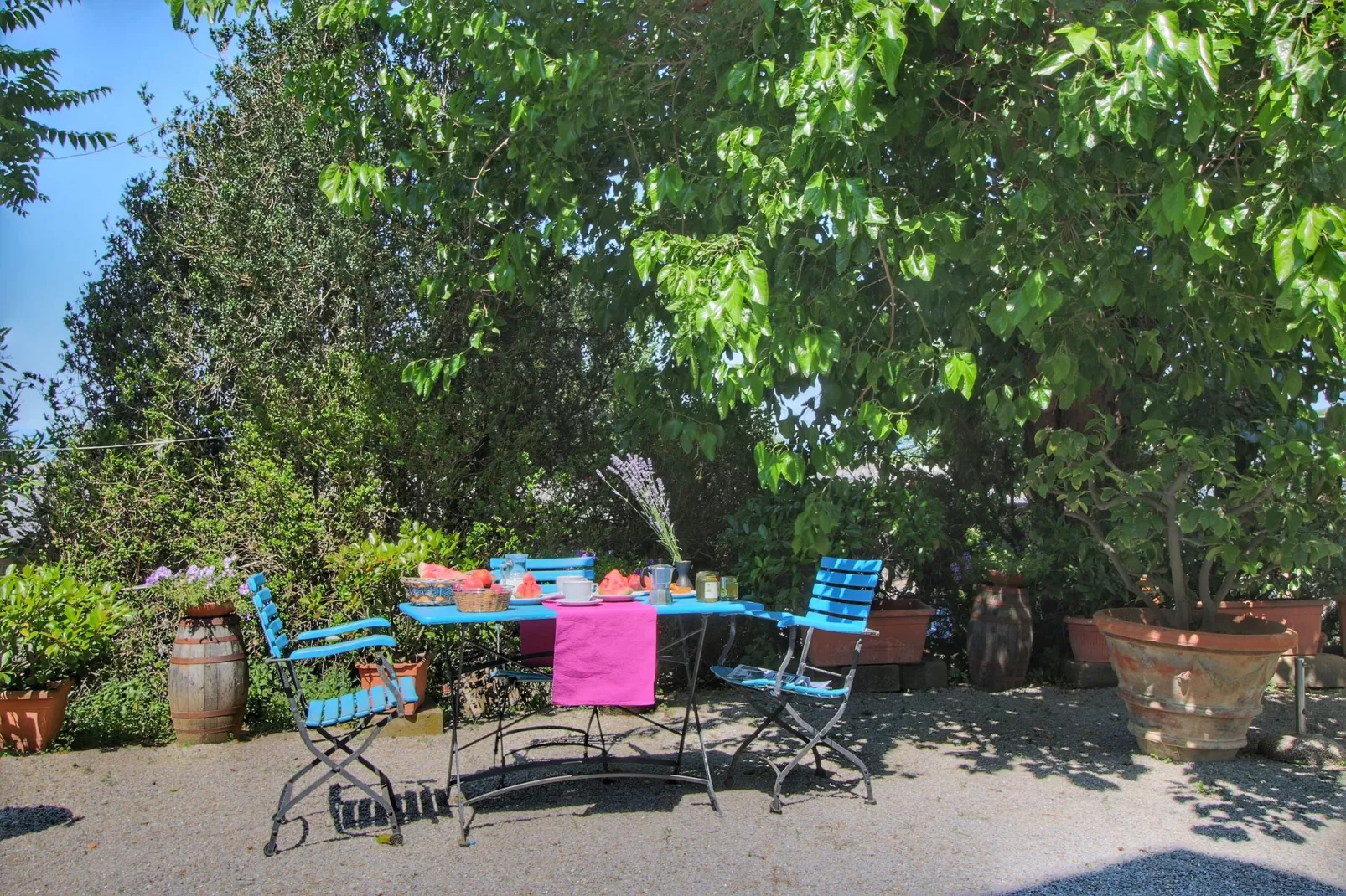 Podere Pulicciano Scaletta-Terrasbalkon
