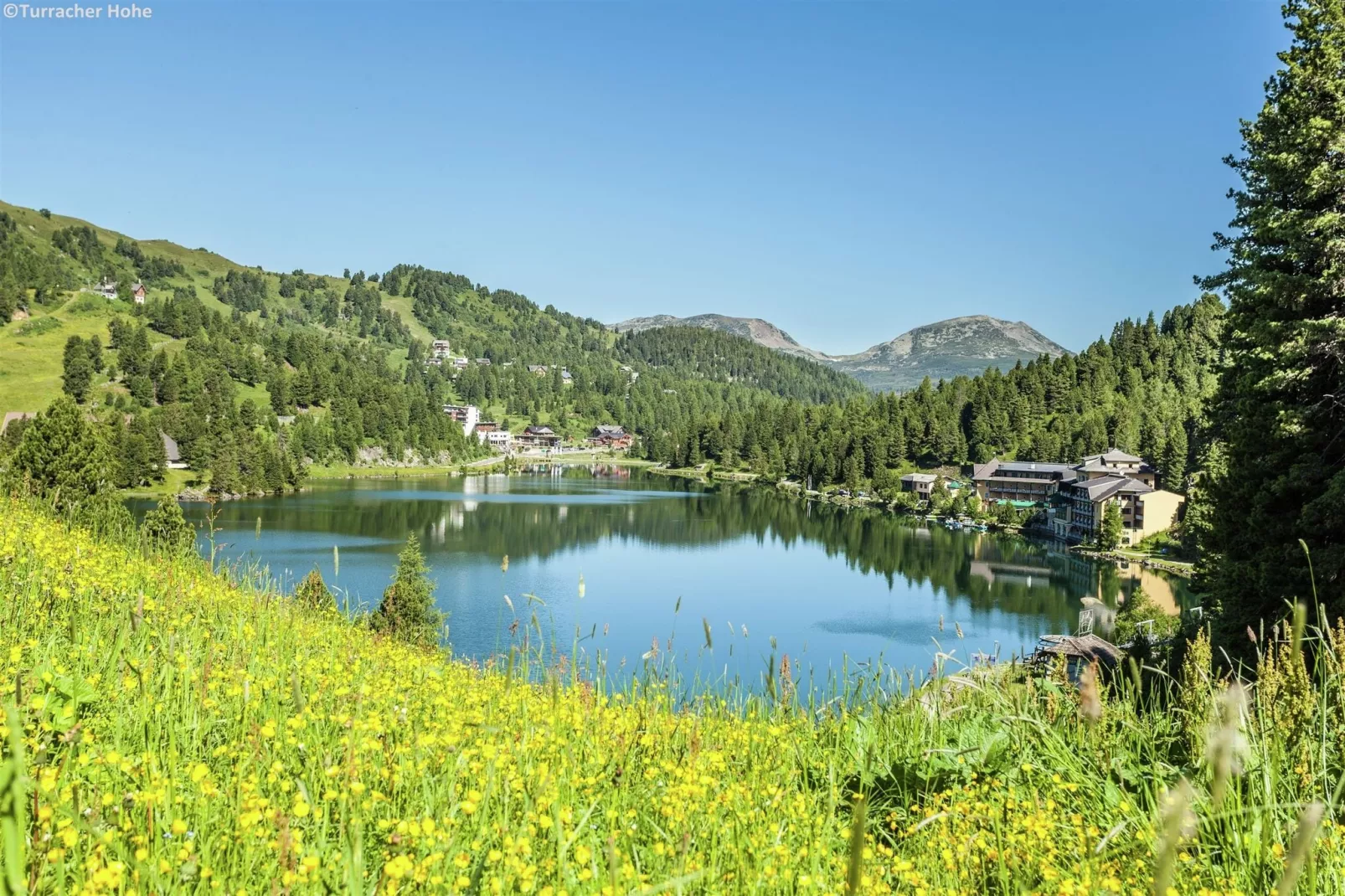 Alpenpark Turrach 2-Gebieden zomer 1km