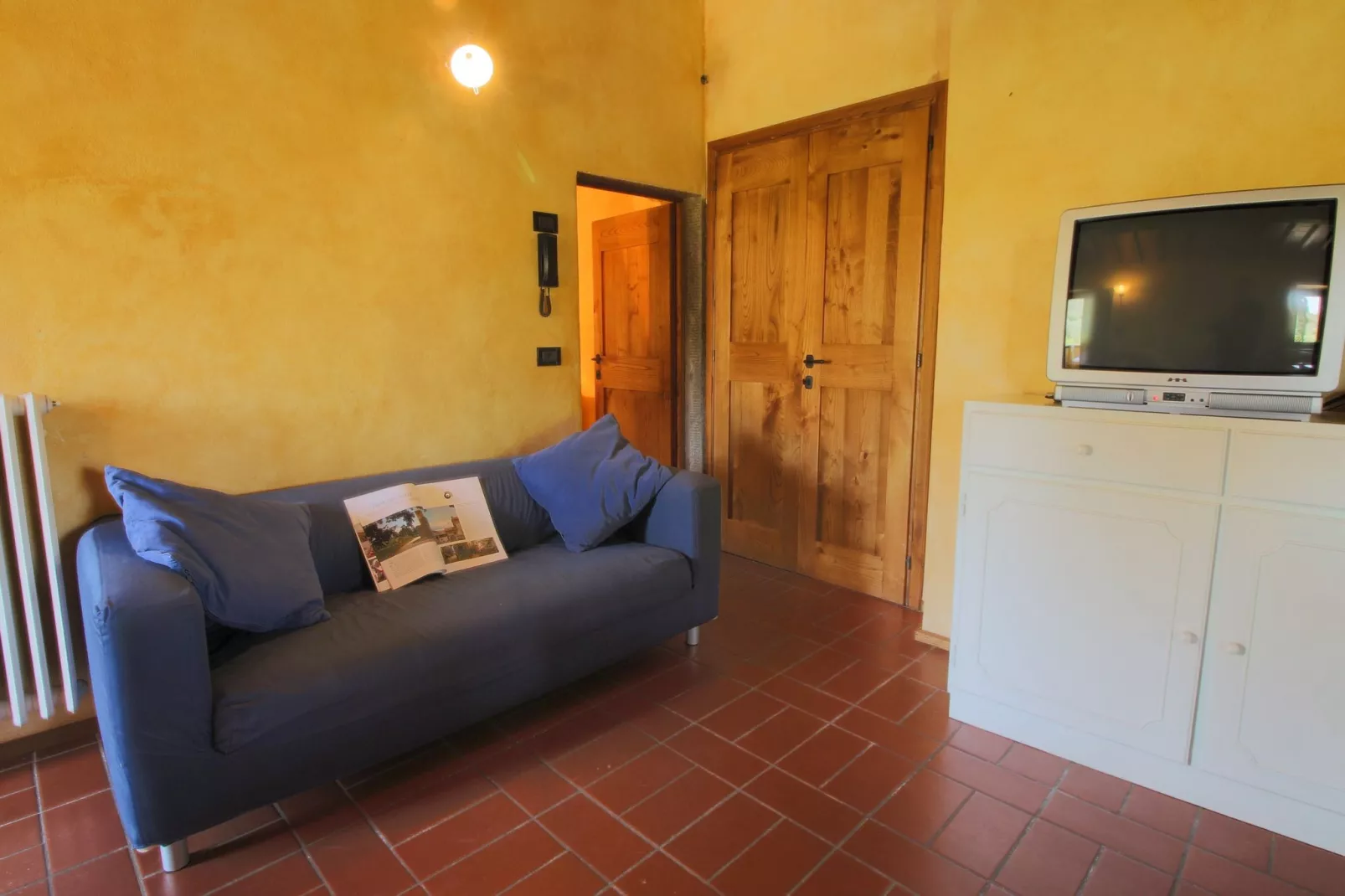 Podere Pulicciano Scaletta-Woonkamer