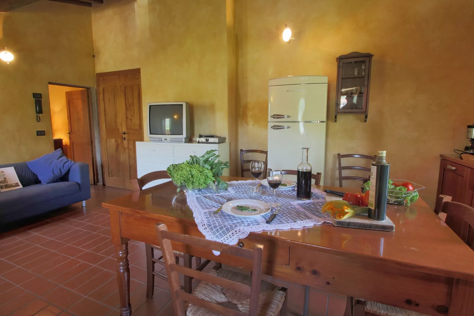 Podere Pulicciano Scaletta-Eetkamer
