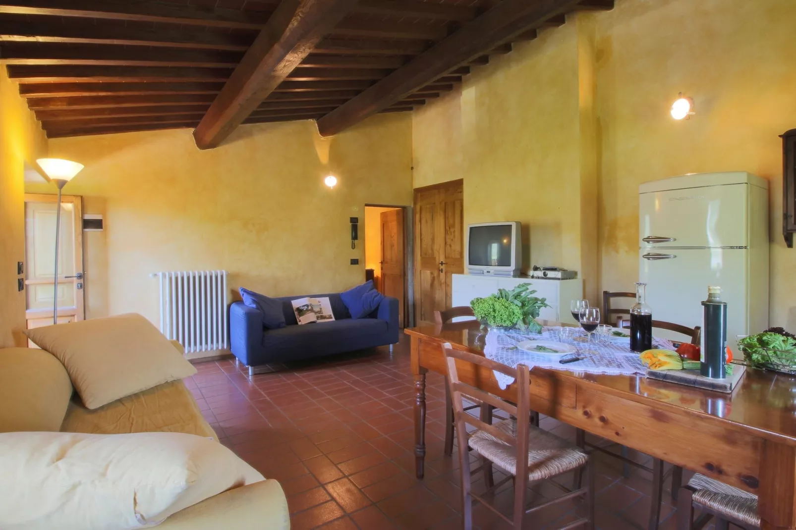 Podere Pulicciano Scaletta-Eetkamer