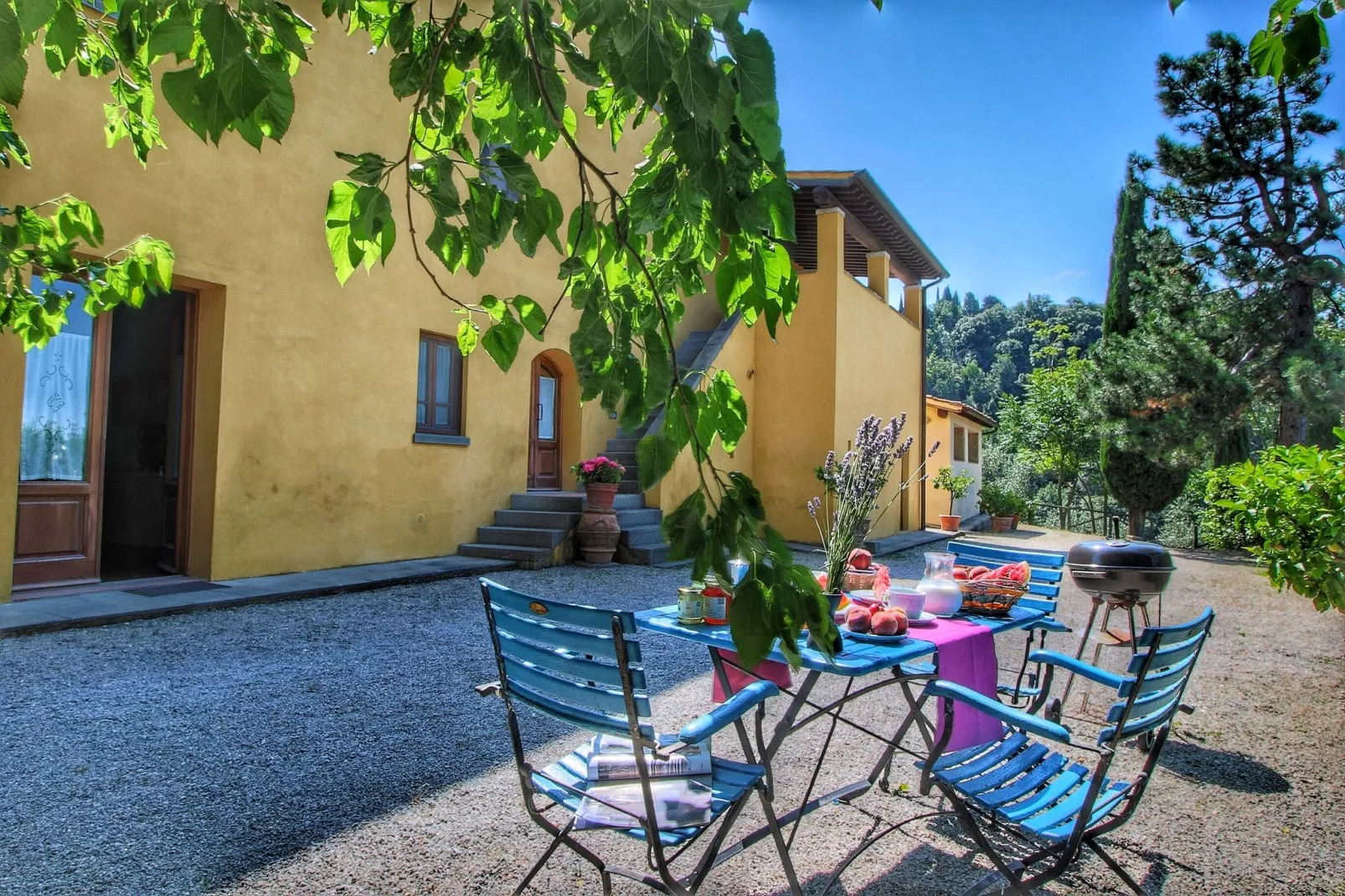 Podere Pulicciano Scaletta-Terrasbalkon