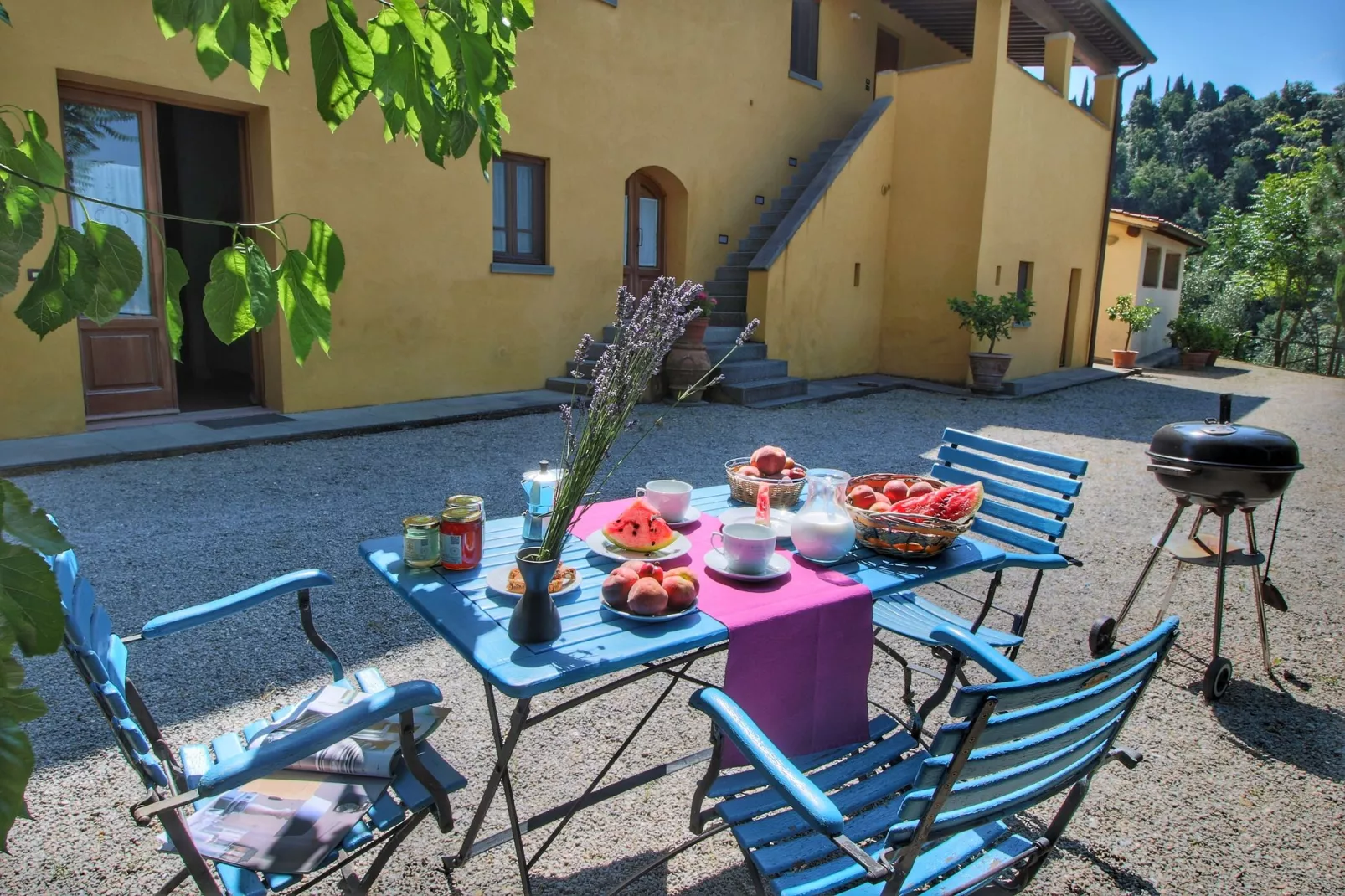 Podere Pulicciano Scaletta-Terrasbalkon