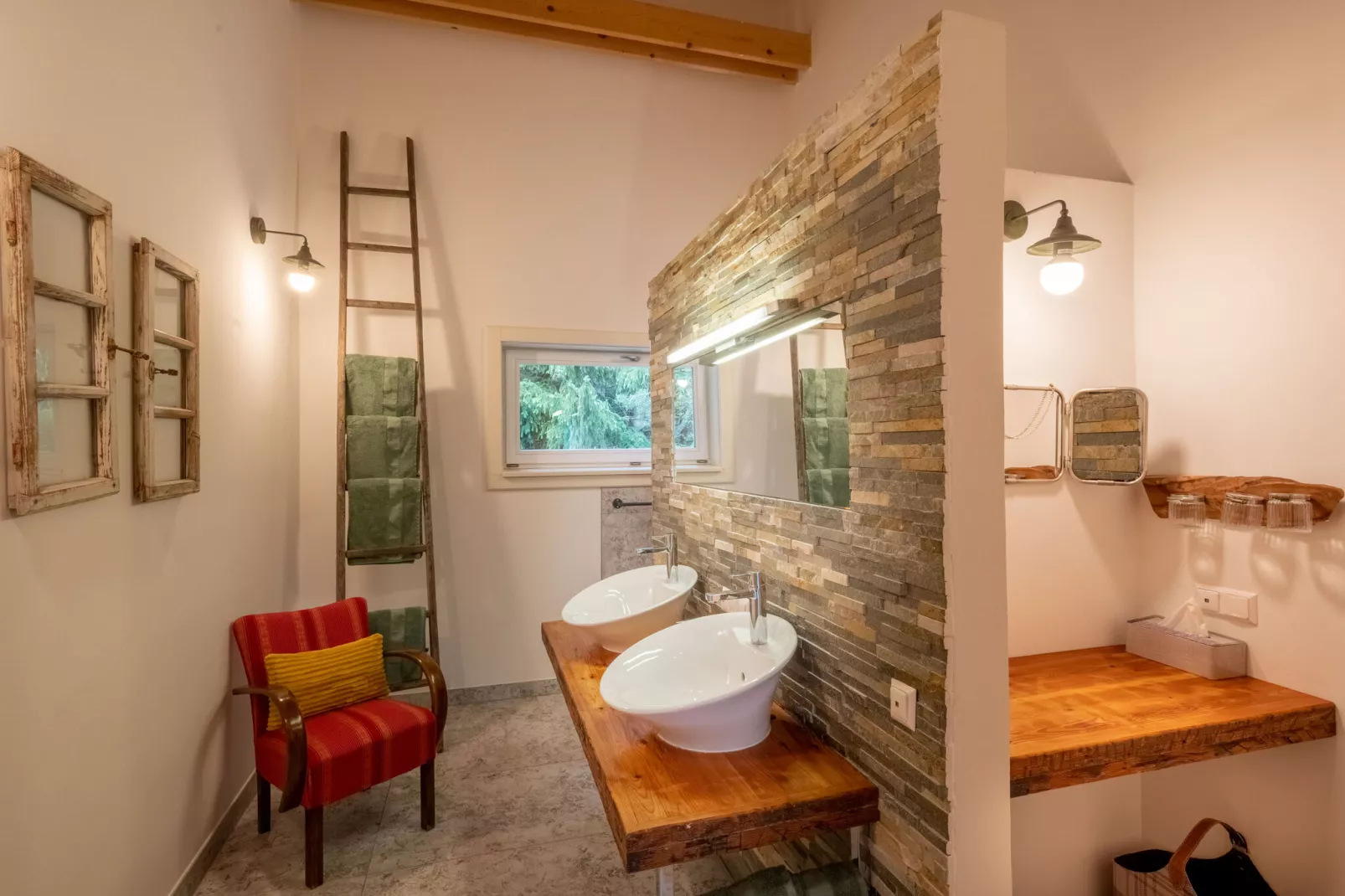 Appartement Landleben - Badkamer