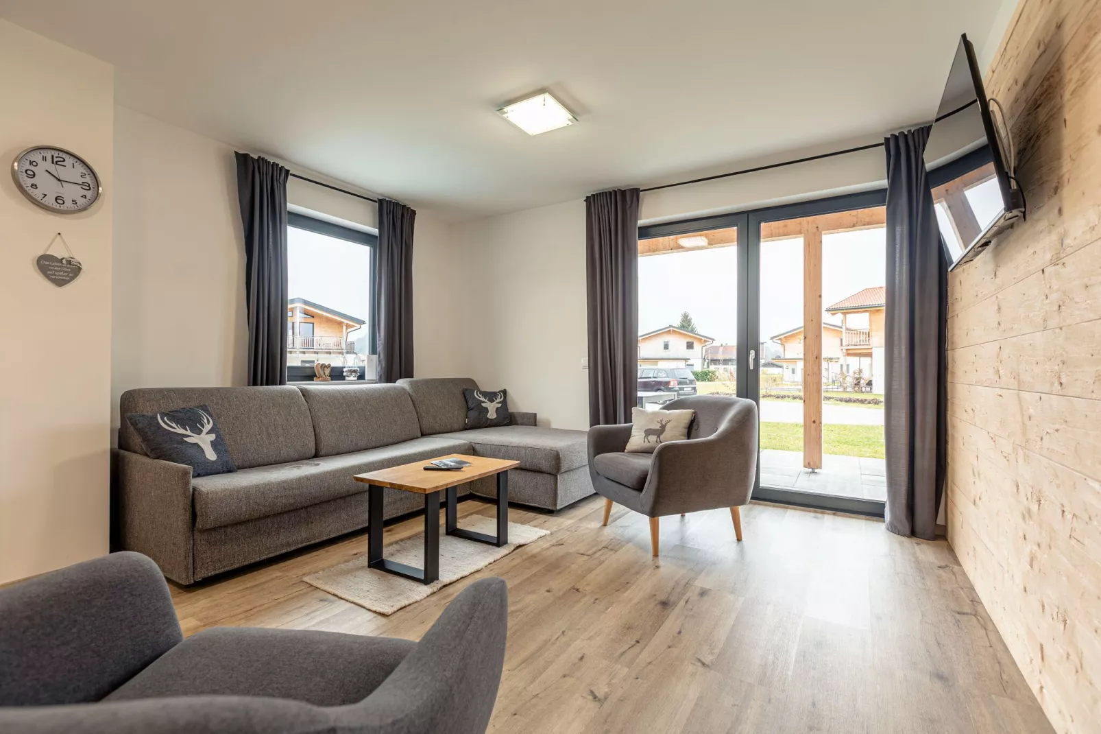 Inzell Chalets-Woonkamer