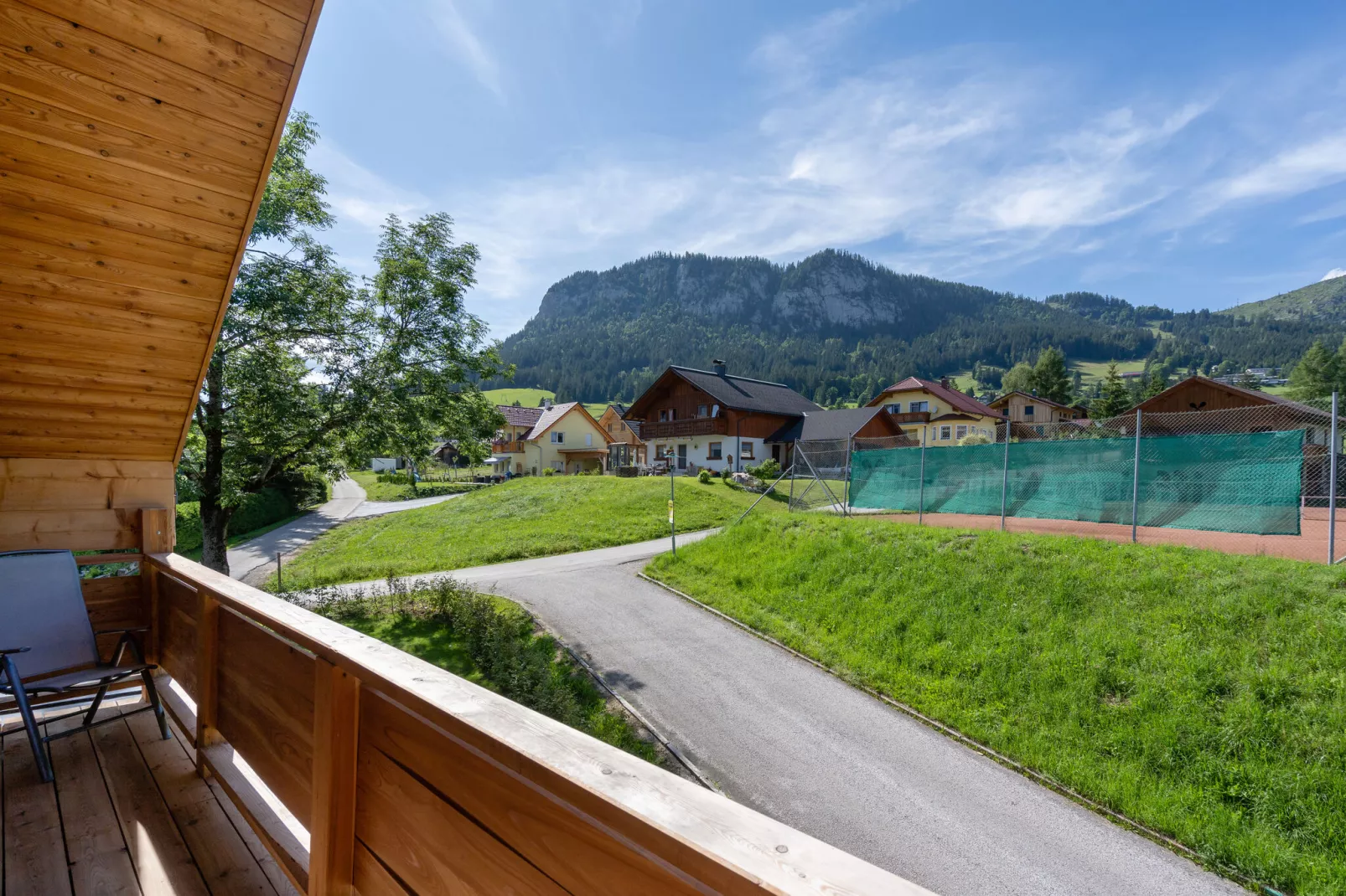 Holzchalet Tauplitz - Uitzicht zomer