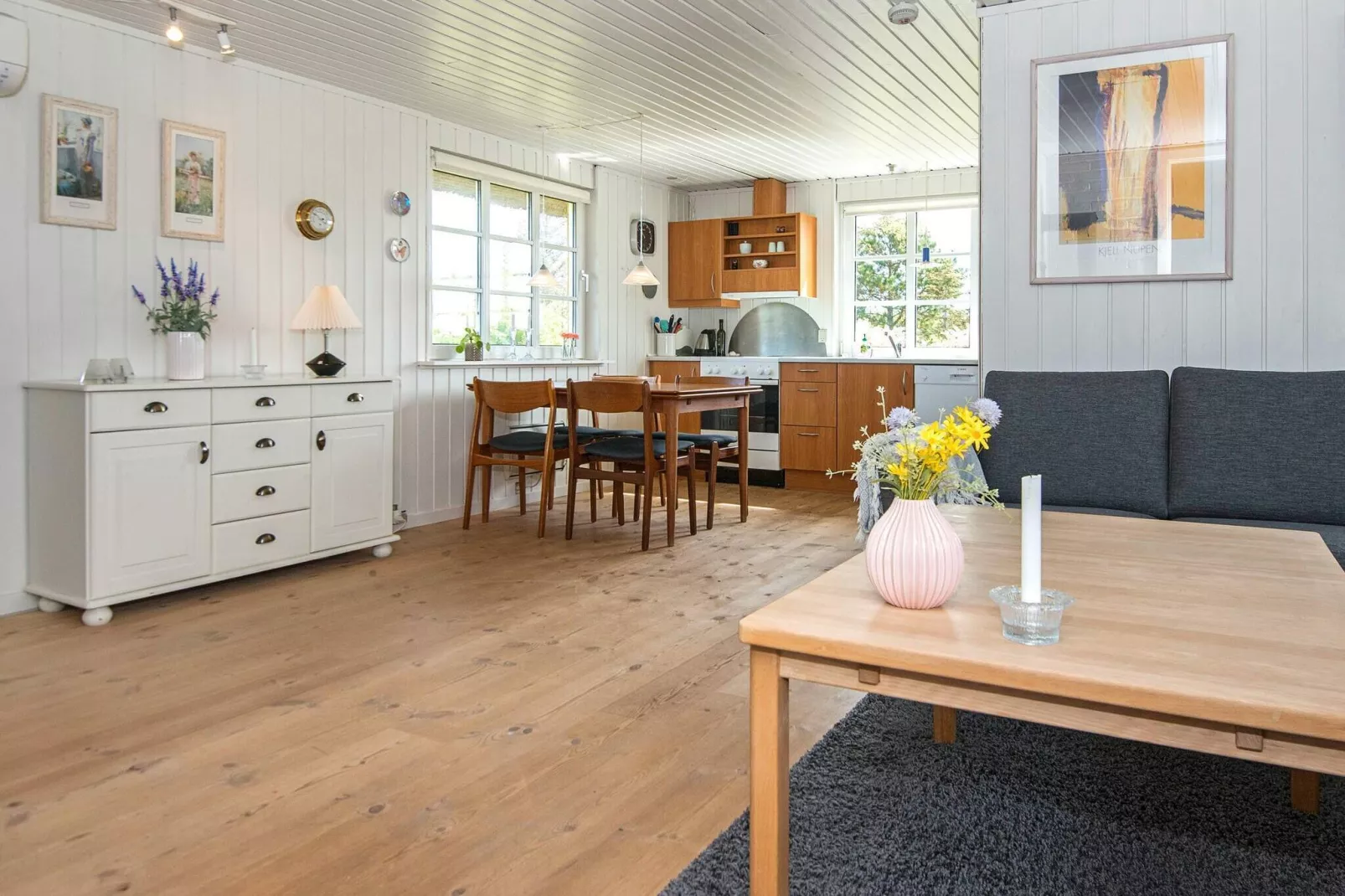 Sfeervolle Cottage in Vredig Fjand-By Traum-Binnen