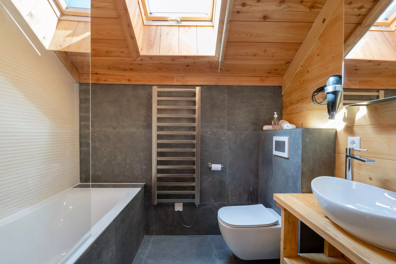 Holzchalet Tauplitz - Badkamer