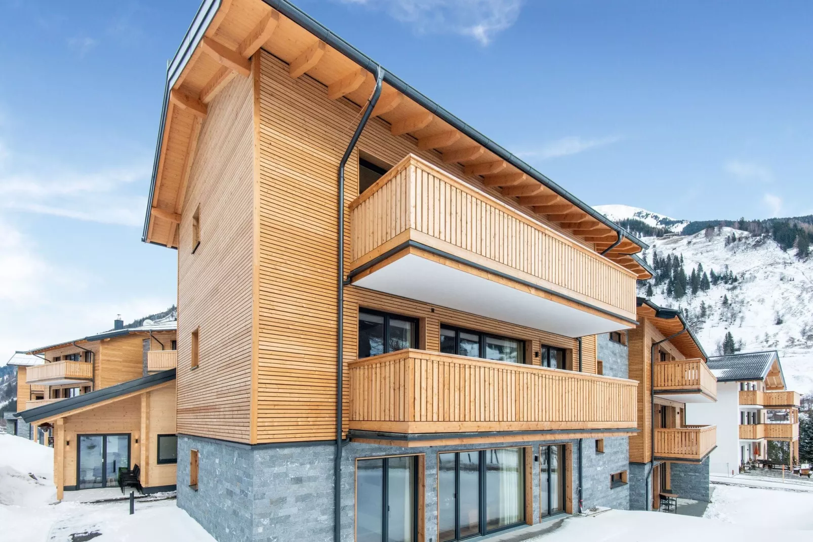Golden Lodges Type 50 - APP 4 pers - Exterieur winter