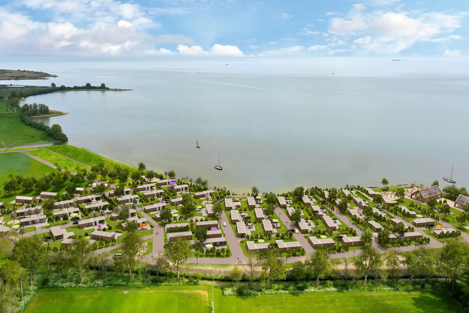 Resort Enkhuizer Strand 2-Buitenkant zomer