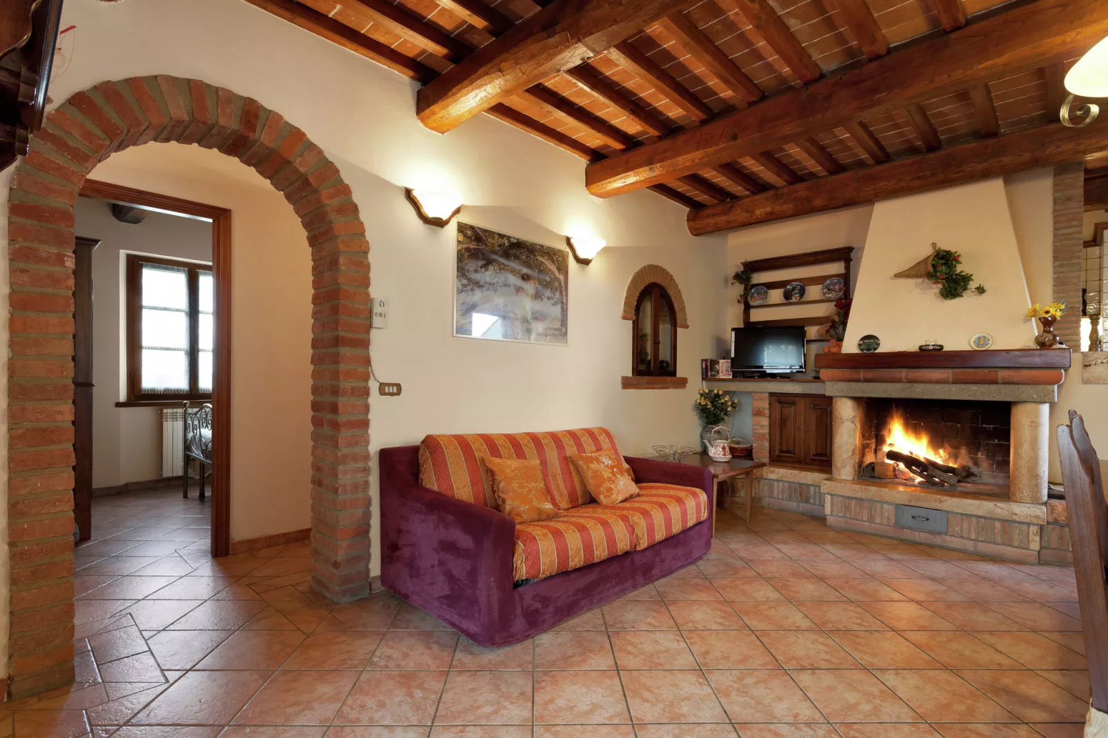 Castagno del Riccio-Woonkamer