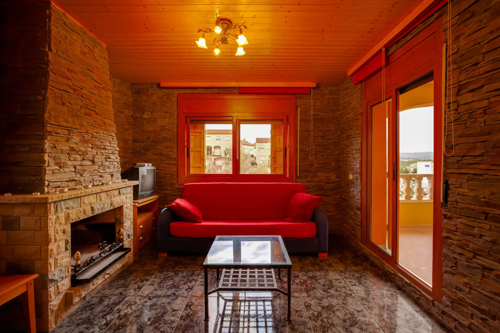 Casa  Las Palmeras-Woonkamer