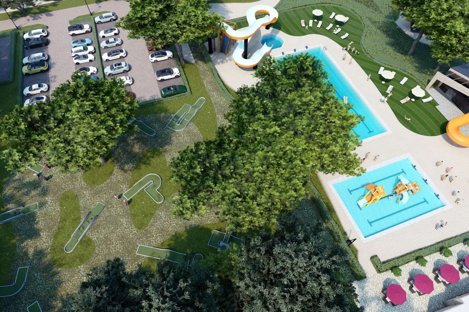 Resort Kaatsheuvel 7-Gebieden zomer 1km