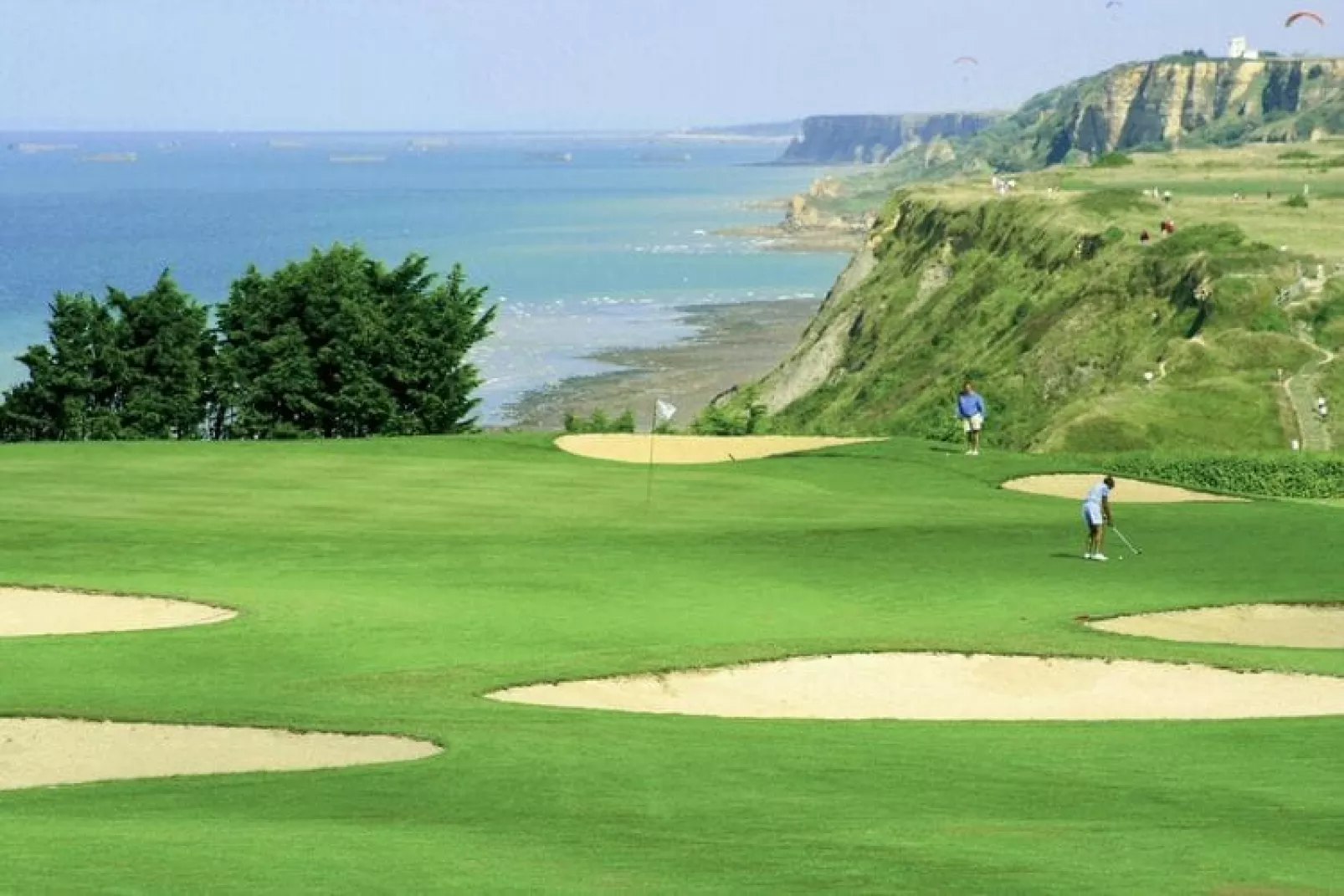 Residence Le Green Beach Port-en-Bessin-Huppain - M5 Standard House 5 p - 1 bedroom-Tuinen zomer