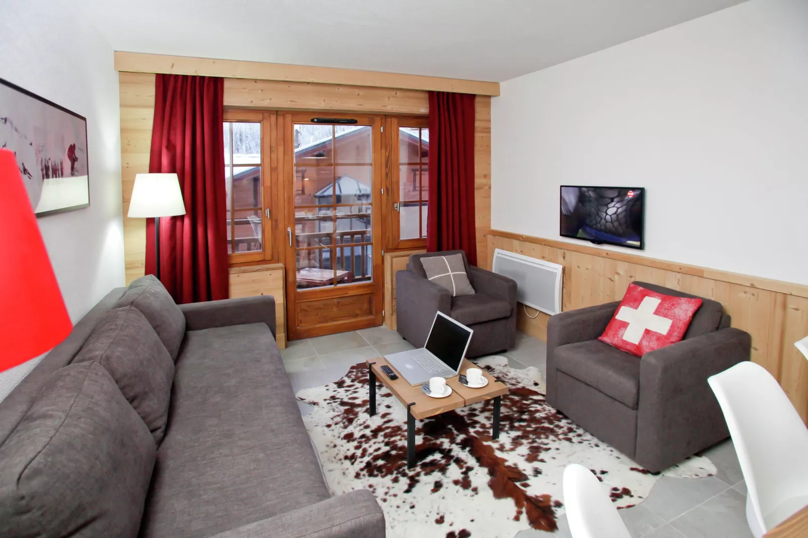 Les Fermes de Chatel 2-Woonkamer