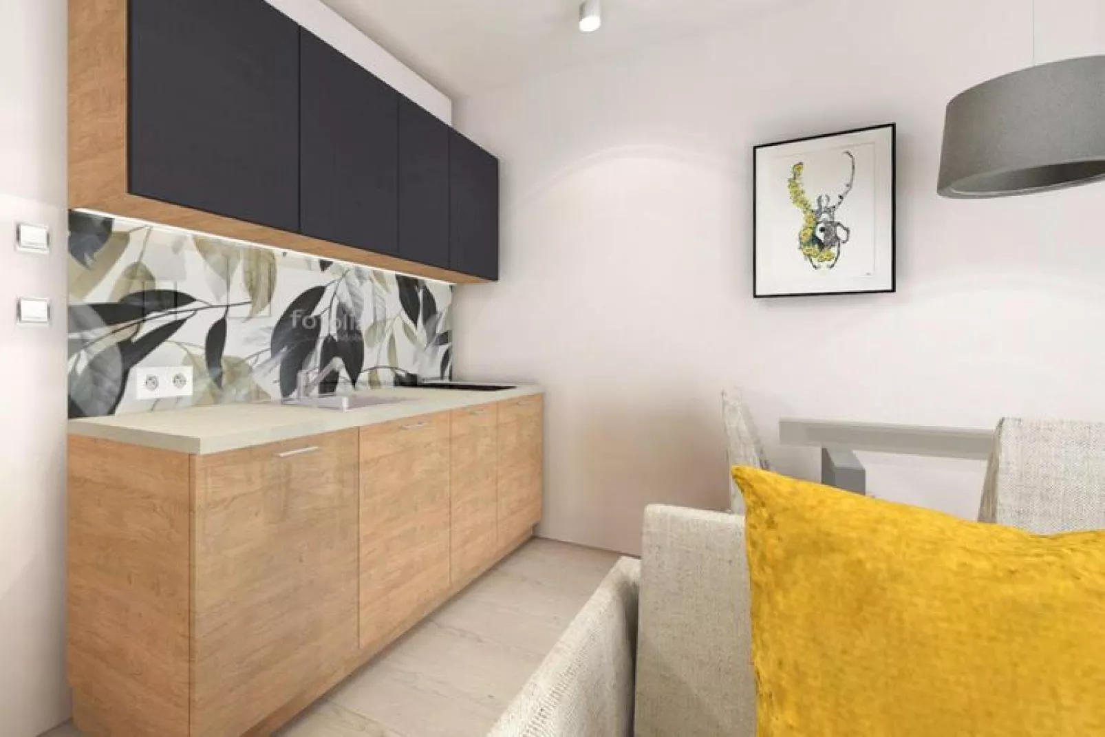 Apartamenty przy Nadmorskiej 104 38m2 Grzybowo-Keuken