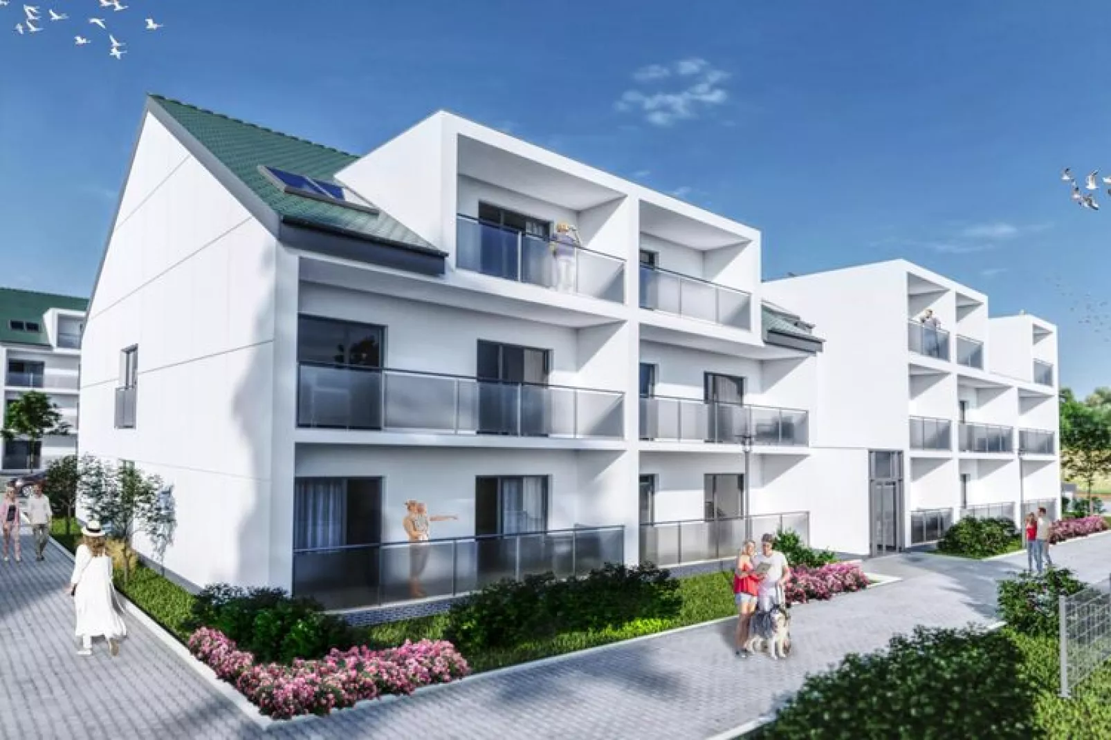 Apartamenty przy Nadmorskiej 104 38m2 Grzybowo-Buitenkant zomer