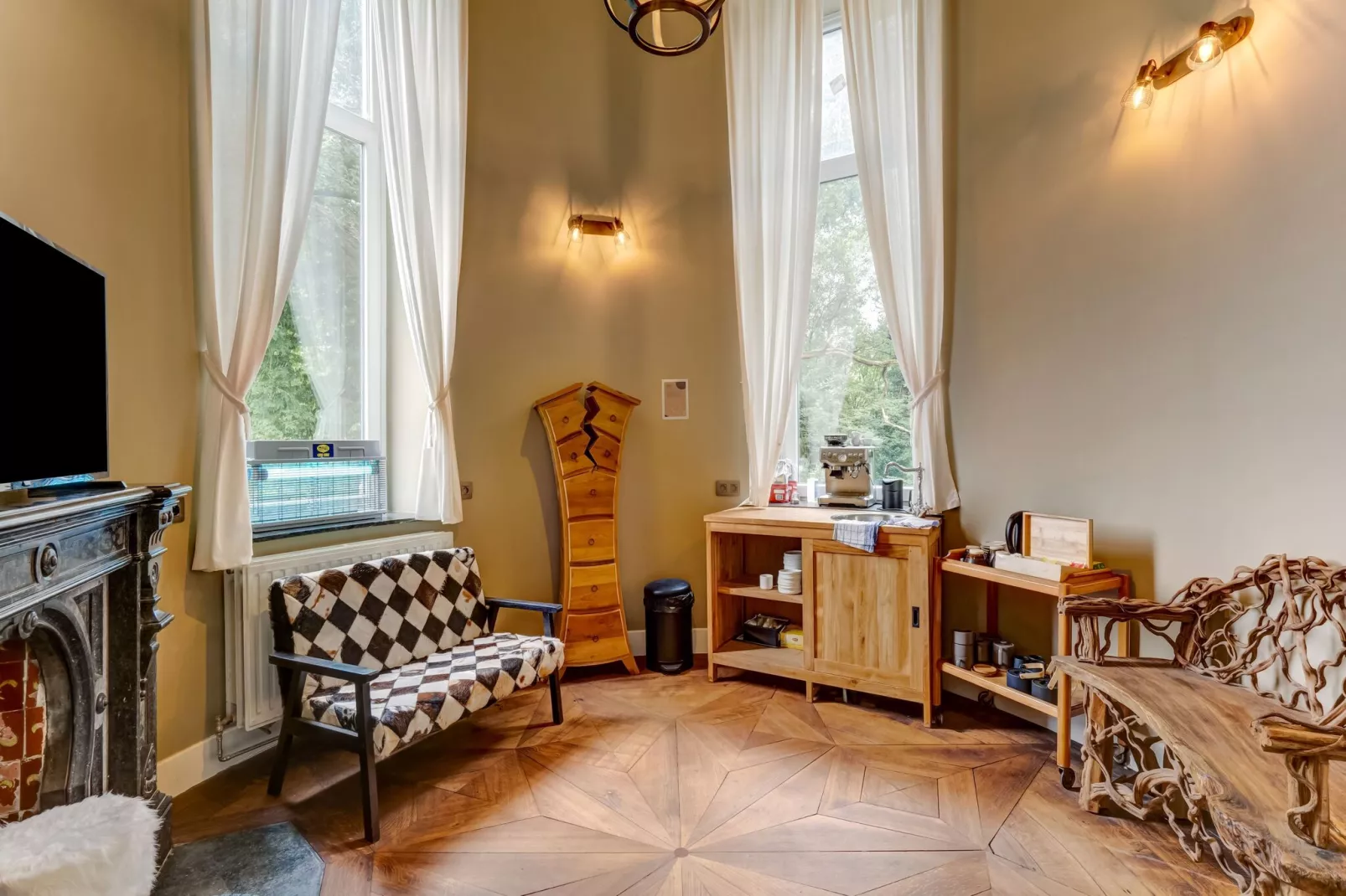 Château de Goyet 40 p-Woonkamer