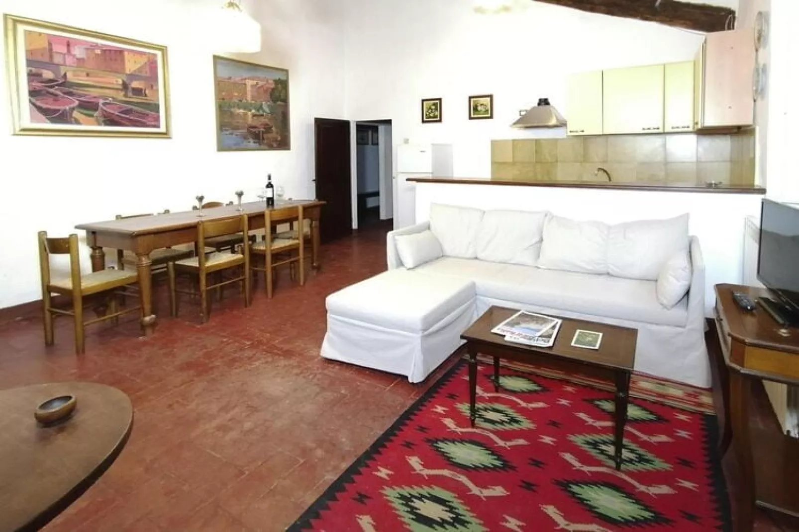 Residence Il Pero di Cetinale Sovicille Typ C 105 qm-Woonkamer