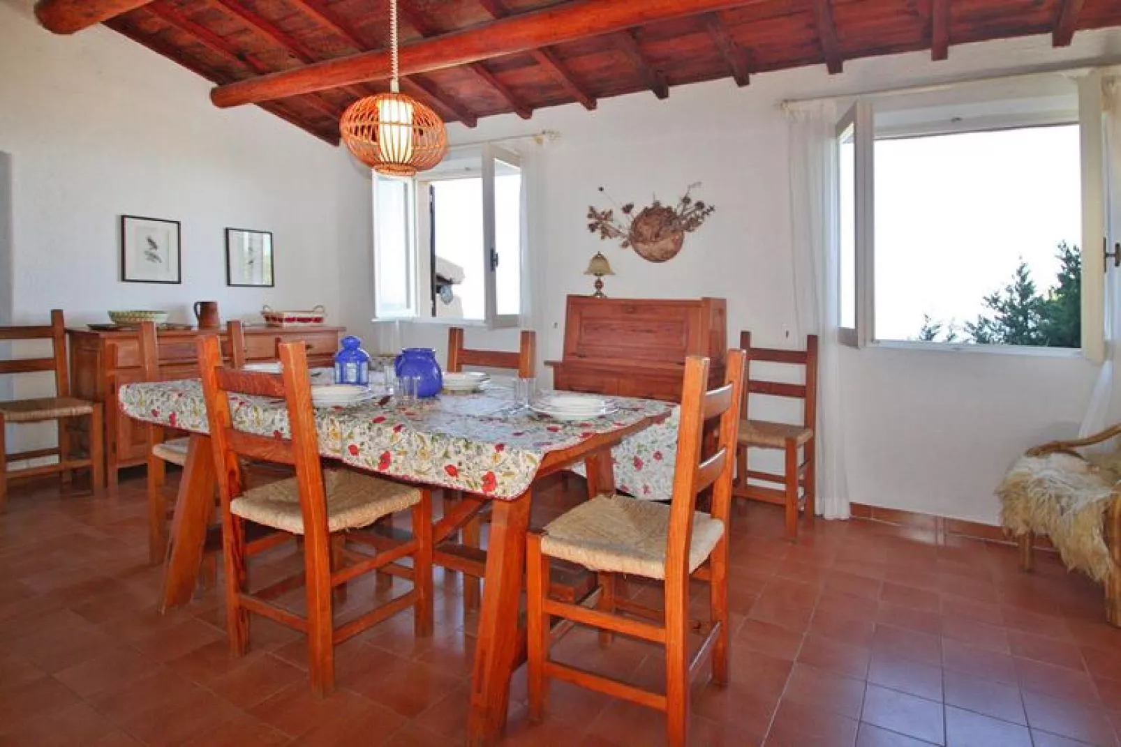 Holiday resort, Costa Paradiso-Villino trilo piscina-Woonkamer