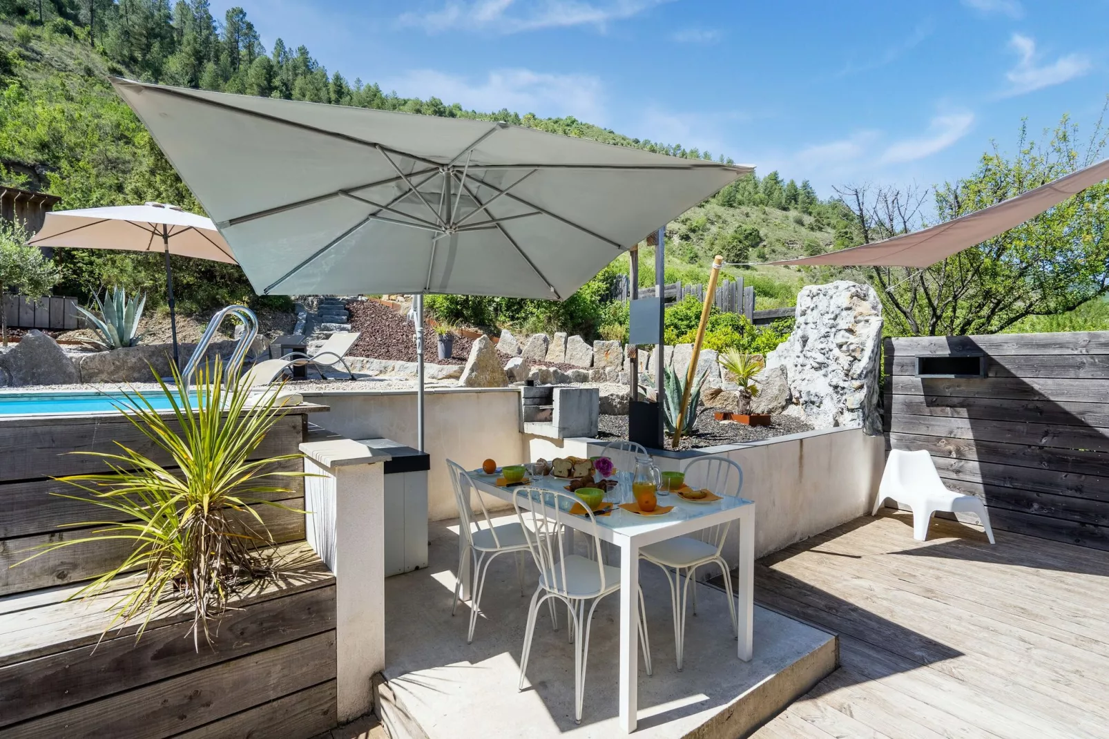 Villa - Les Vans-Terrasbalkon