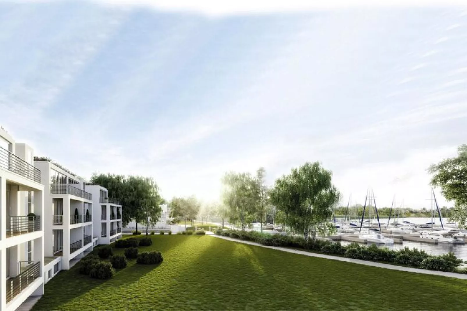 Apartments im MAREMÜRITZ Yachthafen Resort / Fortuna Suite Müritzblick 2 Personen-Buitenkant zomer