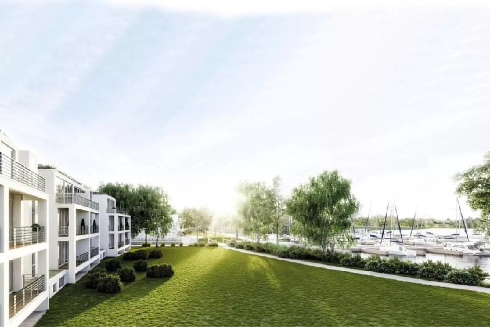 Apartments im MAREMÜRITZ Yachthafen Resort & Spa / Fortuna Suite Landseite 2 Personen-Buitenkant zomer