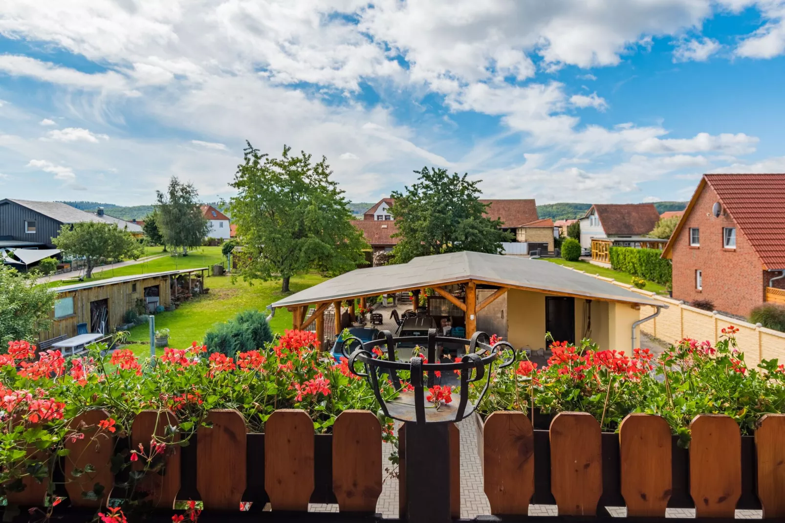 Ferienwohnung Jagdglück-Uitzicht zomer
