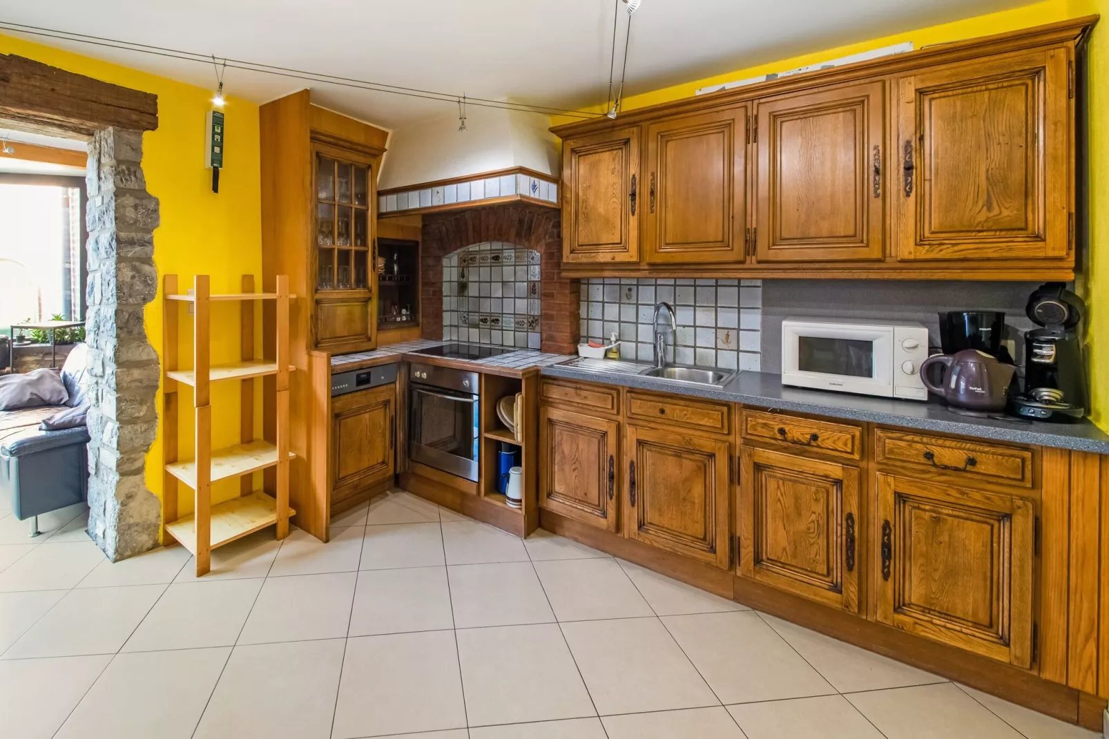 Gîte d Hamptay-Keuken