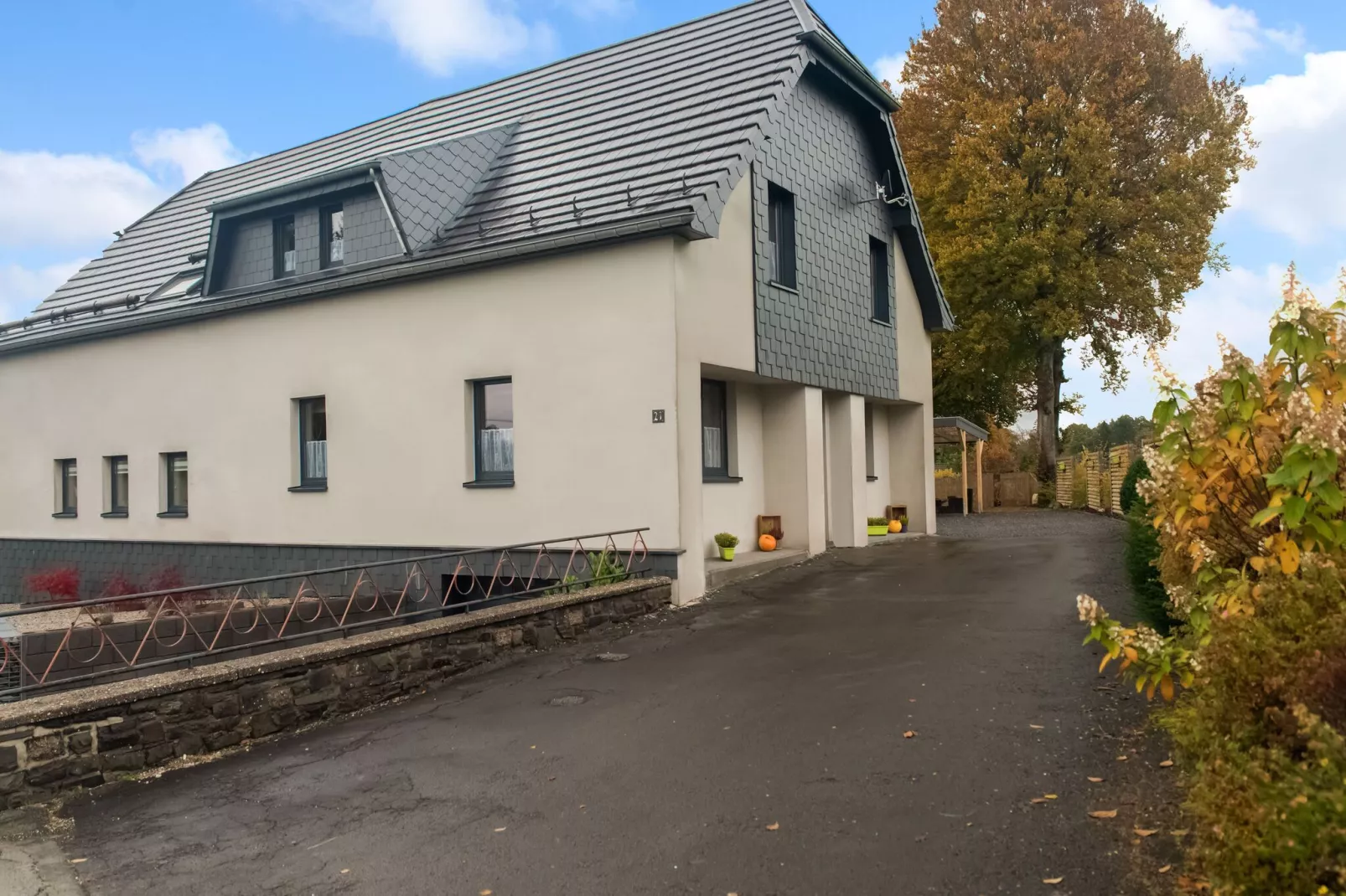 Charmante habitation avec Sauna infrarouge à Wirtzfeld-Buitenkant zomer