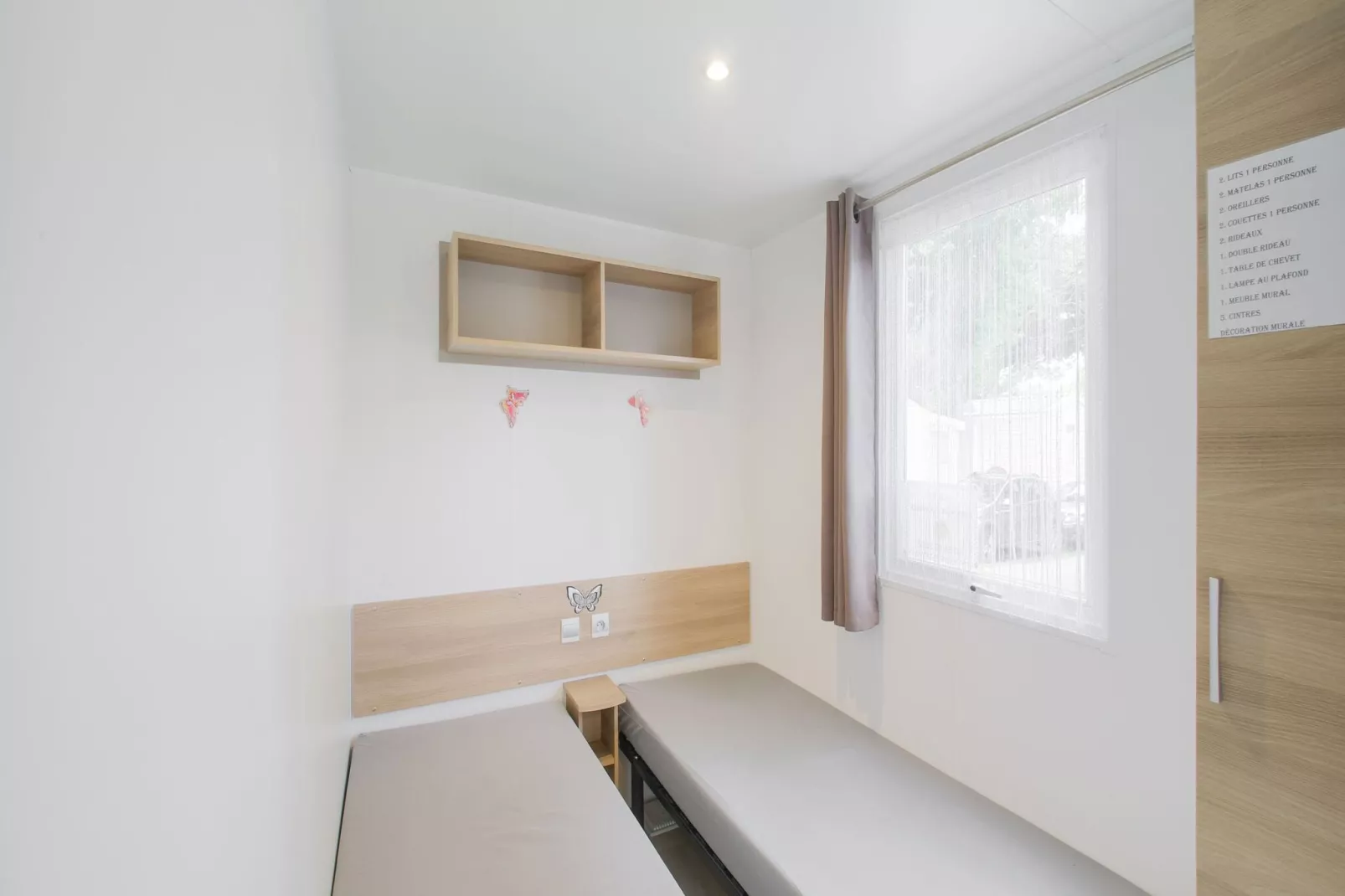 Mobil-home 6 pax-Slaapkamer
