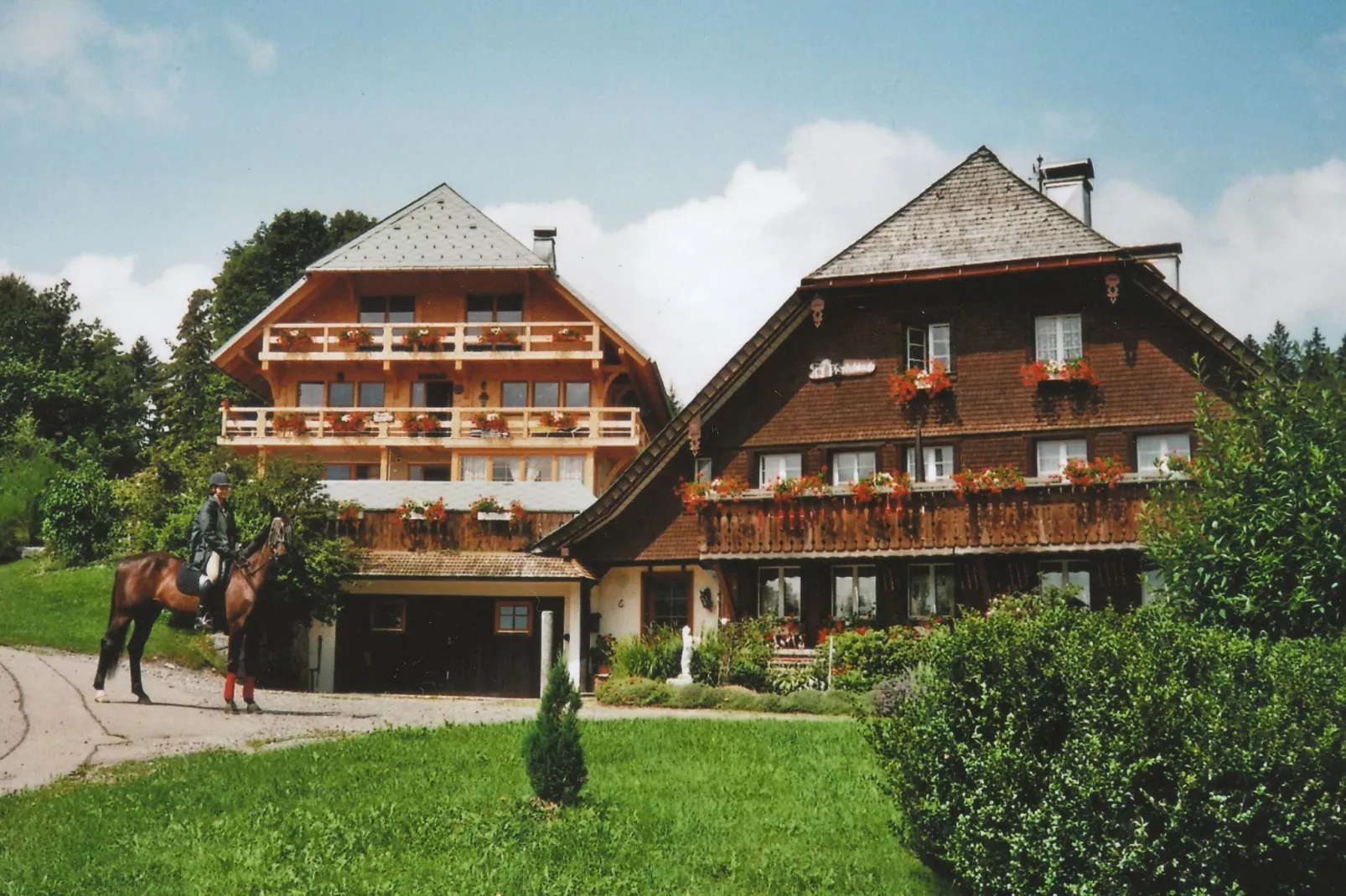 Schwarzwaldhaus Pferdeklause-Buitenkant zomer
