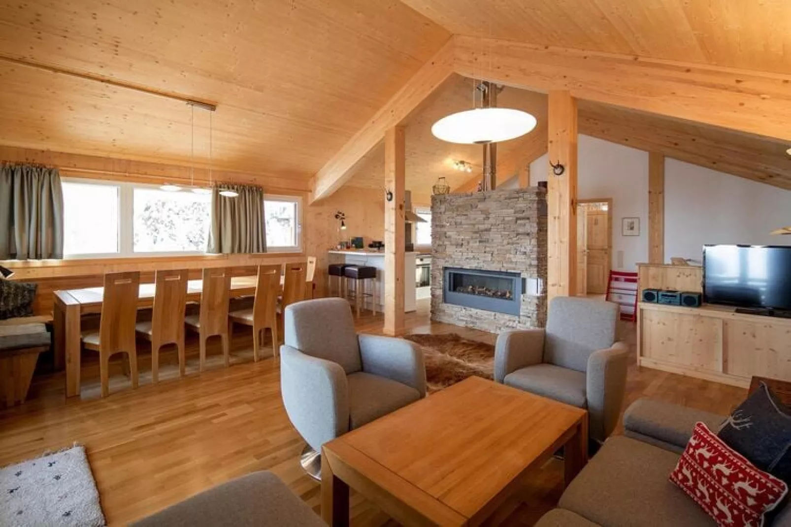 Holiday resort Alpenpark Turracher Höhe, Turracher Höhe-Haus B-Woonkamer