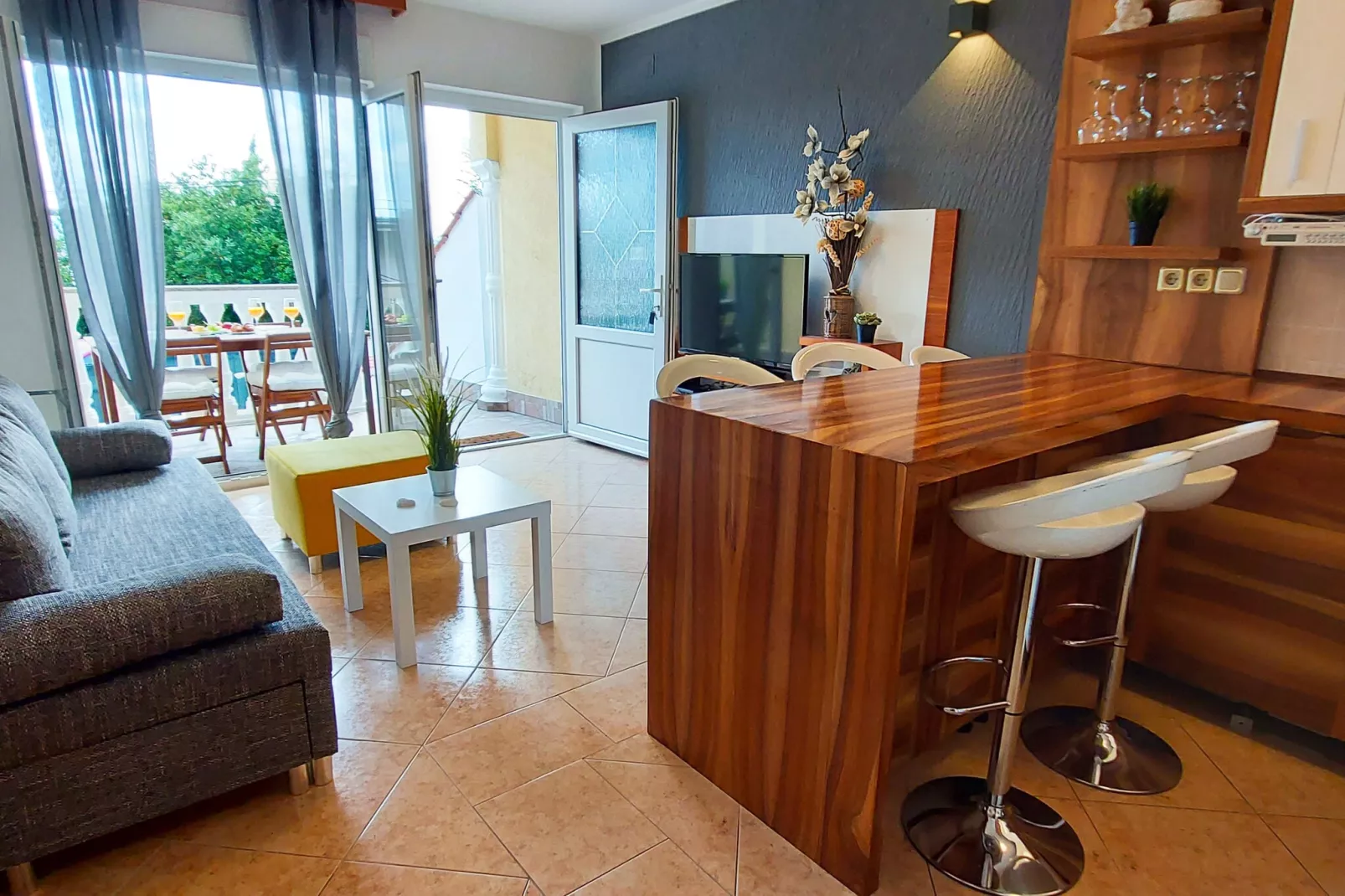 Blue Paradise Villa-Woonkamer