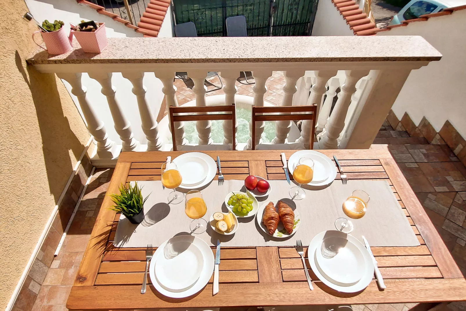 Blue Paradise Villa-Terrasbalkon