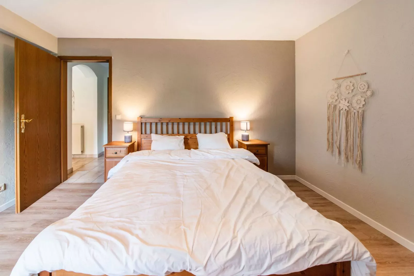 Charmante maison de vacances  pour 8 adultes Au val des fées et des ondines-Slaapkamer