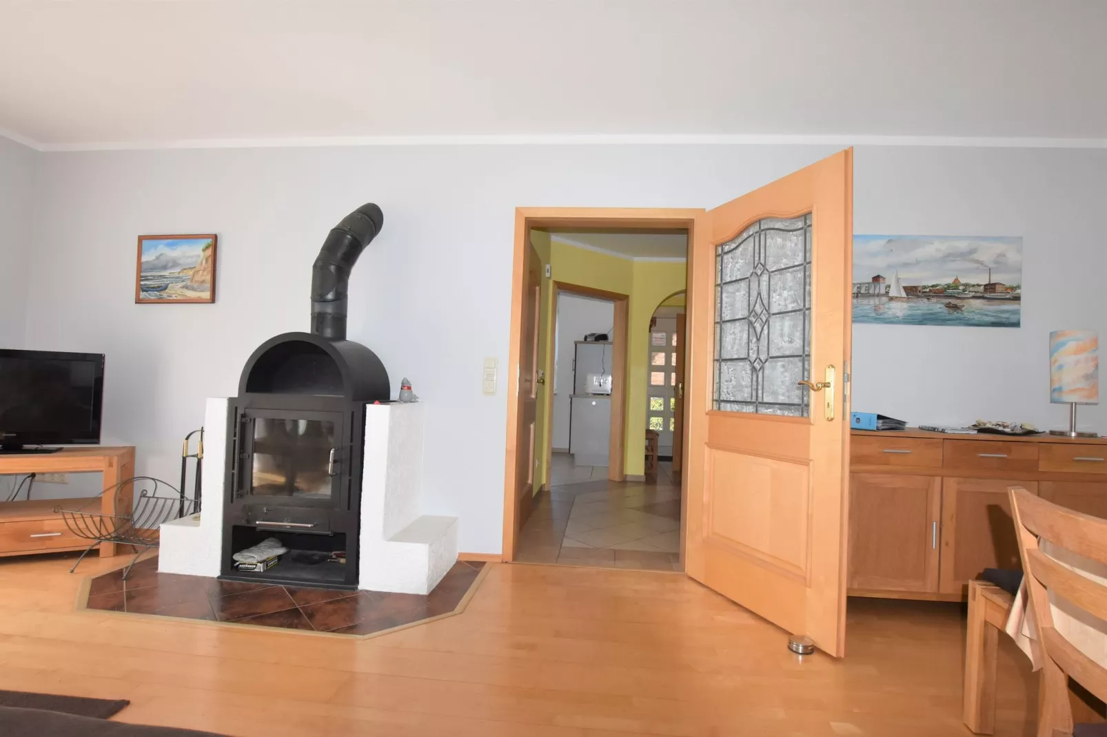 Ostsee-Haus Windland auf der Insel-Woonkamer