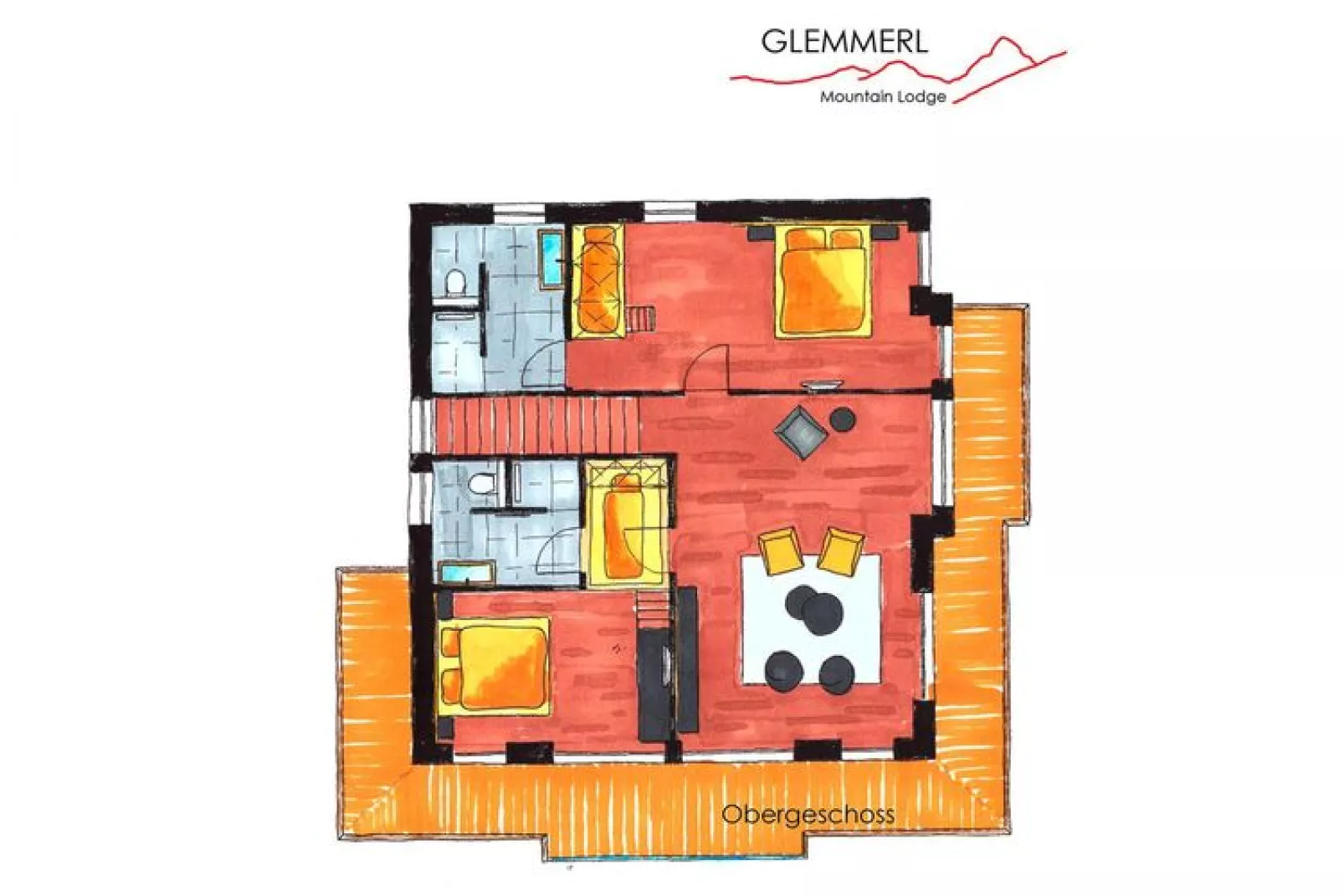 Chalet Glemmerl Mountain Lodge-Plattegrond