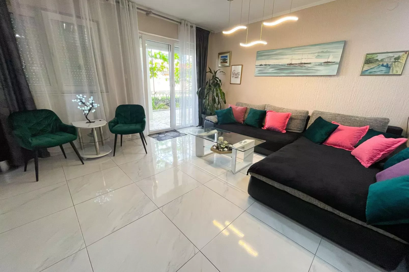 Apartment Jasminka A1-Woonkamer
