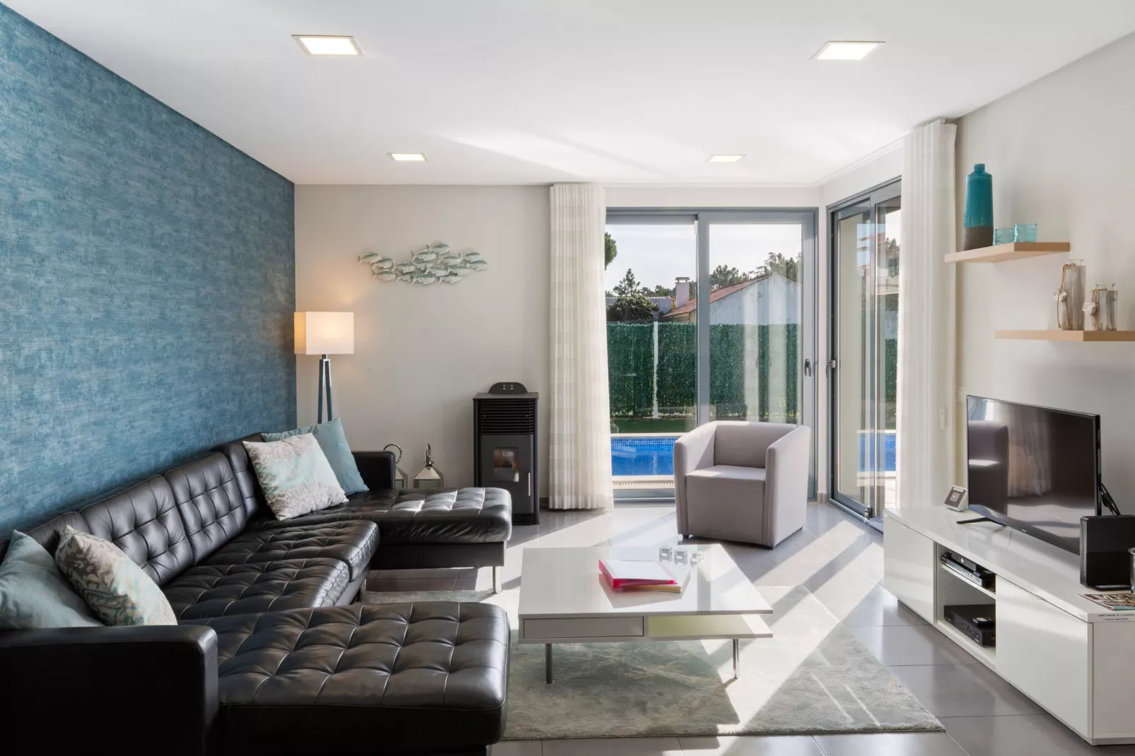 Villa Mar e Lagoa-Woonkamer