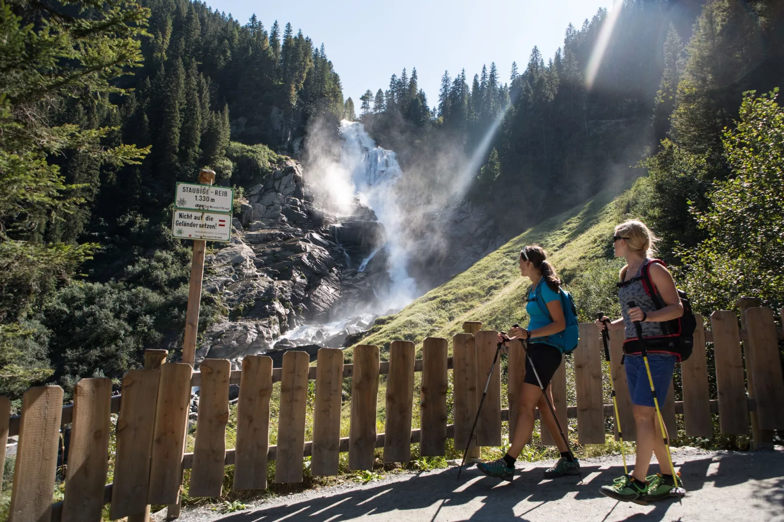 Edenlehen - Wasserfall-Gebieden zomer 1km