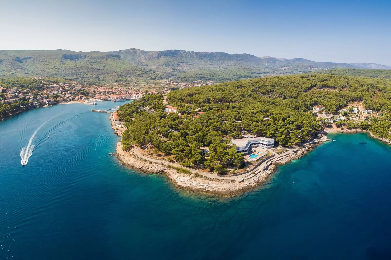 Apartments Fontana Resort Jelsa - Comfort Apartment 2&1 - 22 qm - 3 Pers-Gebieden zomer 1km