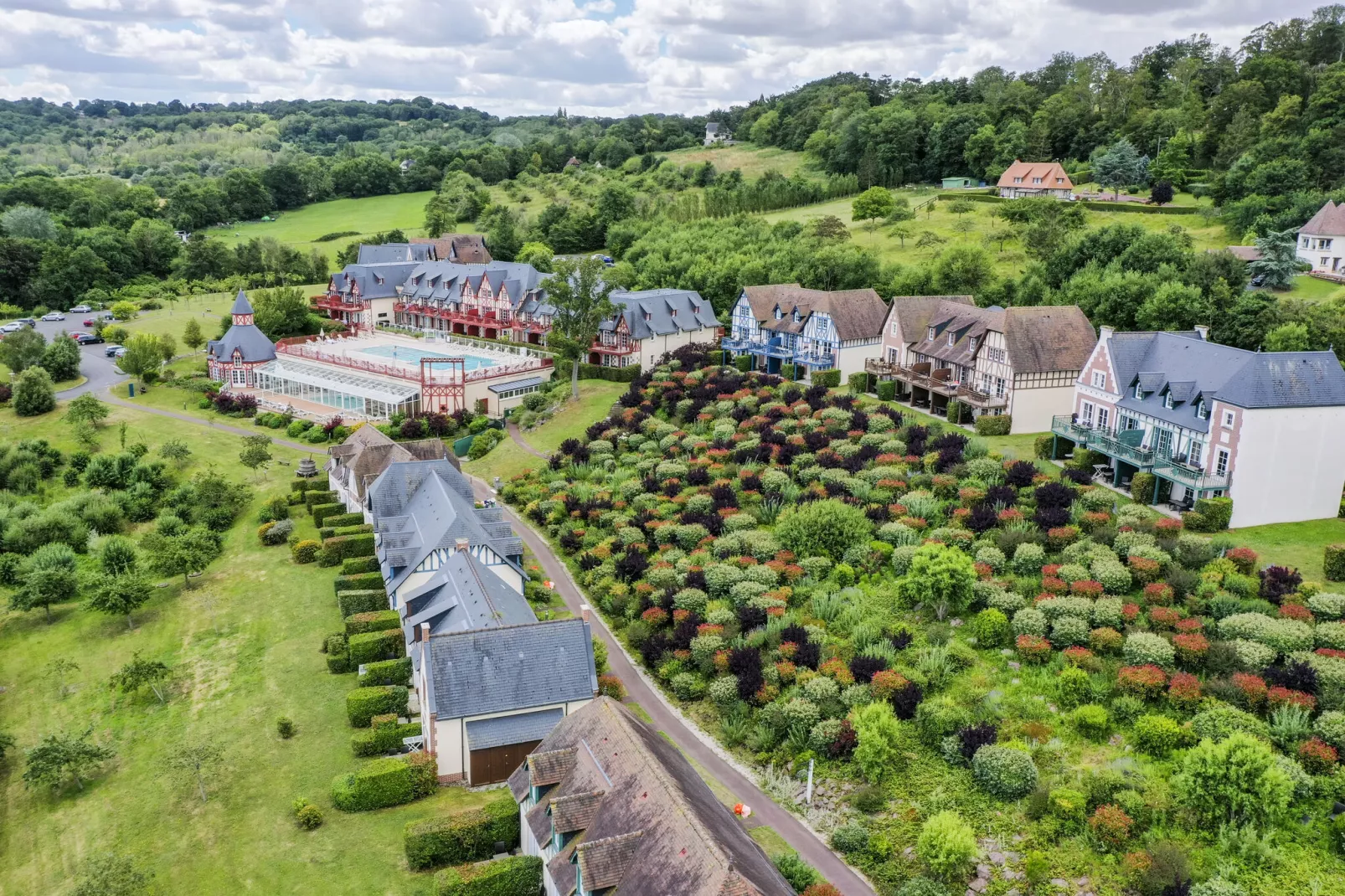 Residence & Spa Houlgate   24 Standard Apt 4 p - 1 bedroom-Buitenkant zomer