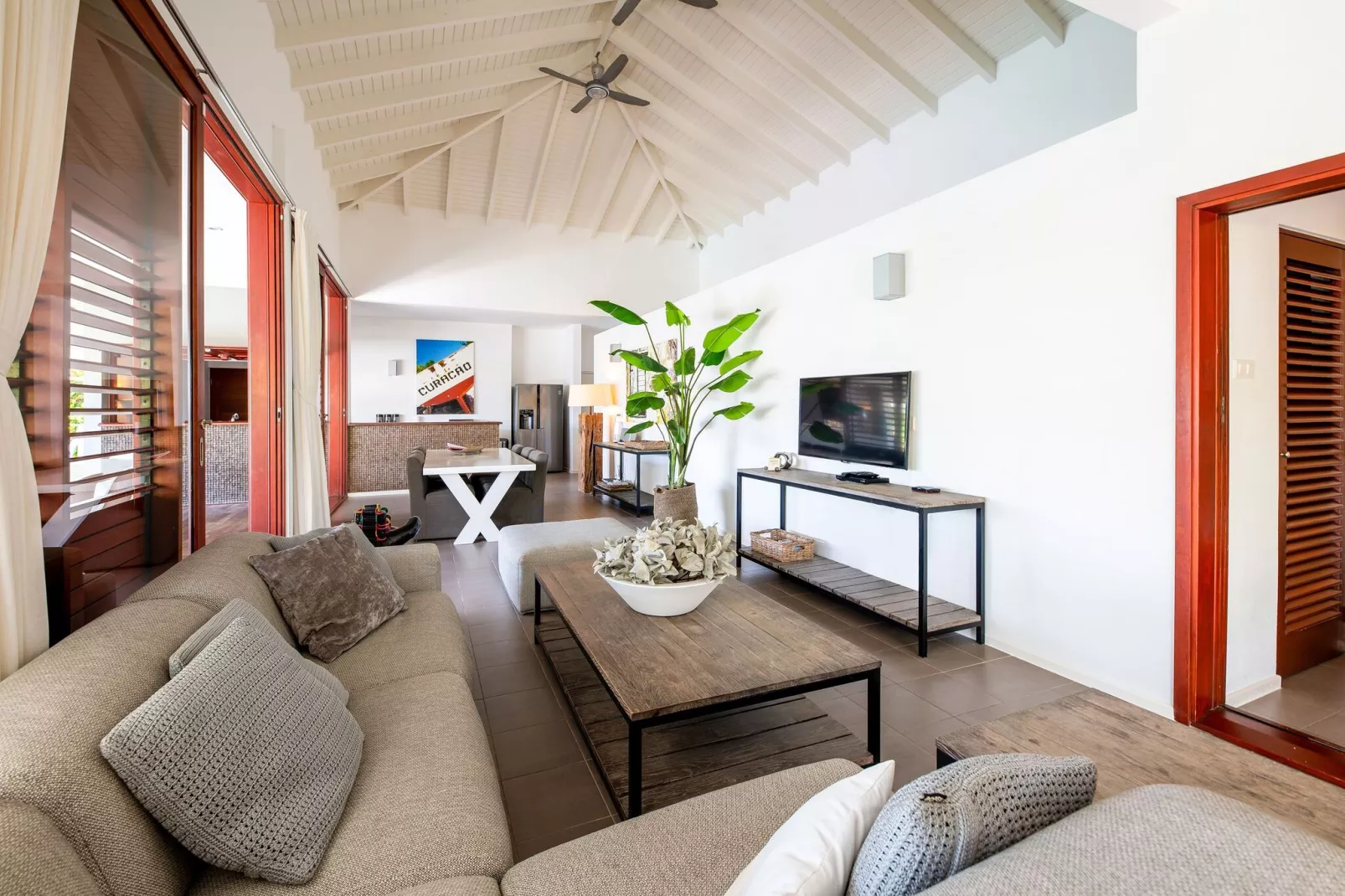Villa Kas Krioyo Boca Gentil-Woonkamer