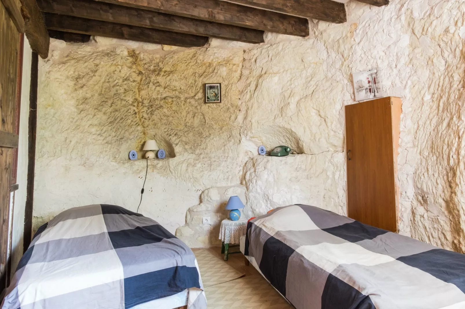 Maison troglodyte - La Tour-Slaapkamer