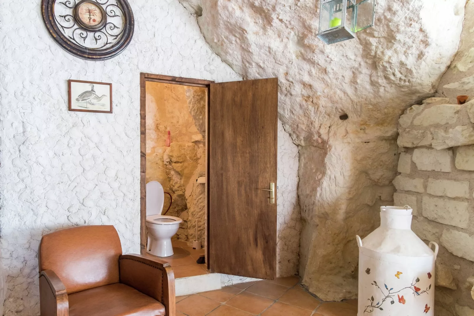 Maison troglodyte - La Tour-Badkamer