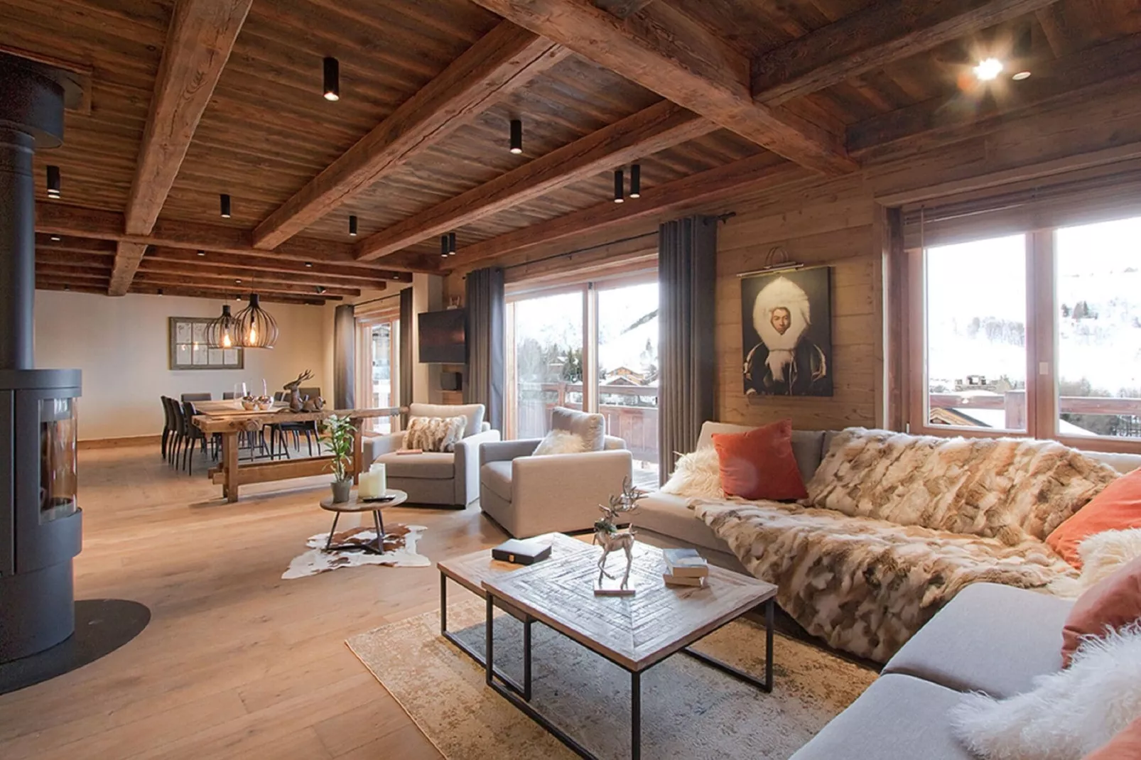 Chalet Le Lys-Woonkamer