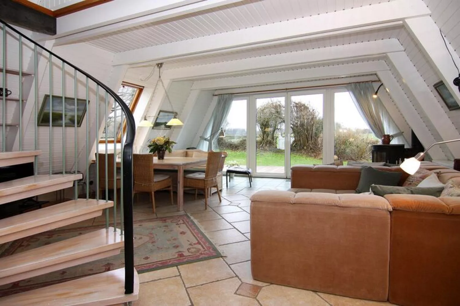 Ferienhaus Damp 90 qm 5 Personen-Woonkamer