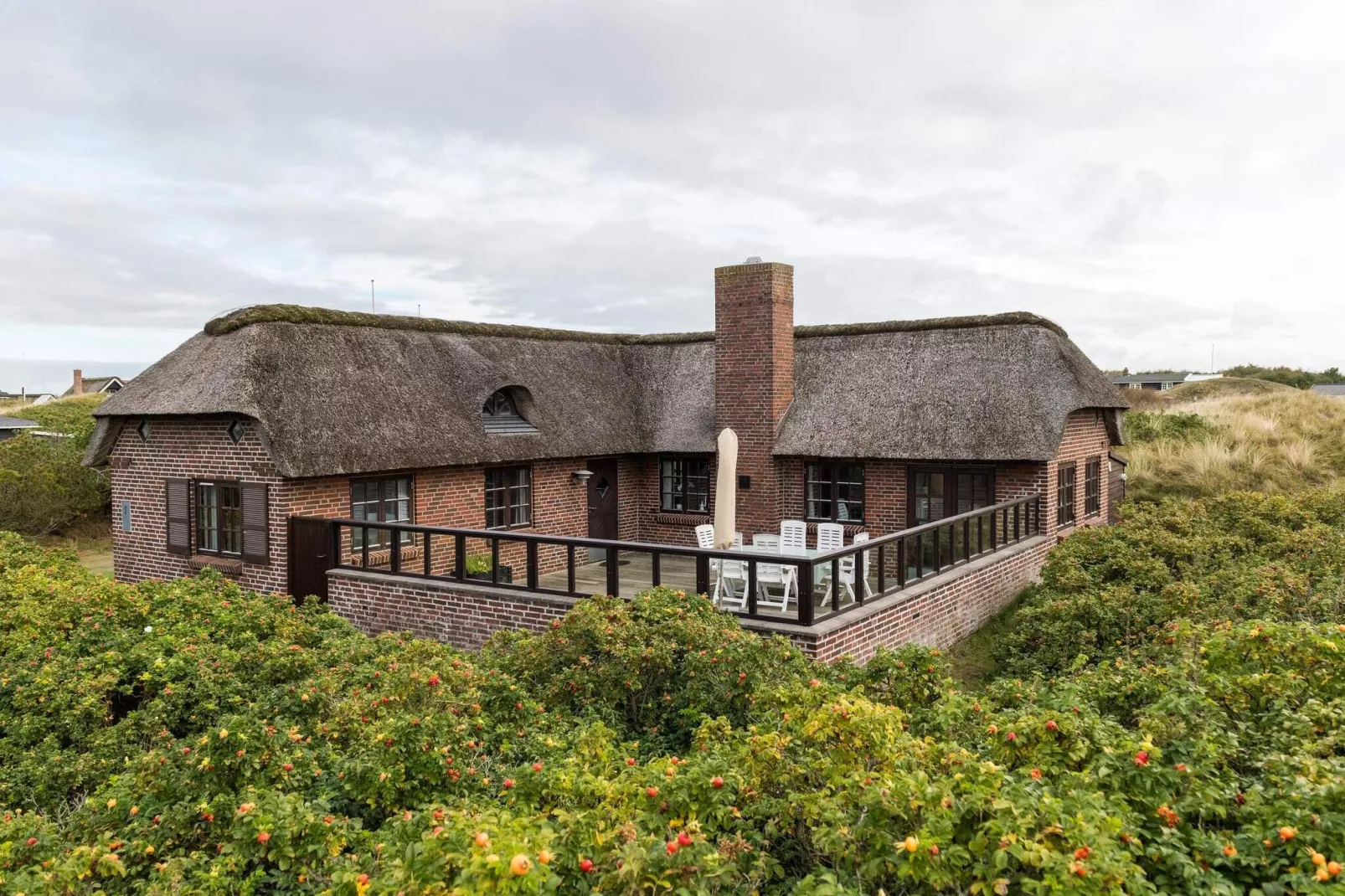 Afgelegen strandhuis op Fano-By Traum-Buitenlucht